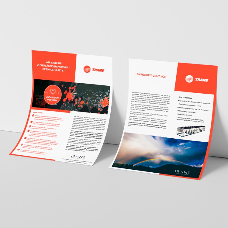 Entwicklung Key Visual; Erstellung Flyer für die Agentur Commaq