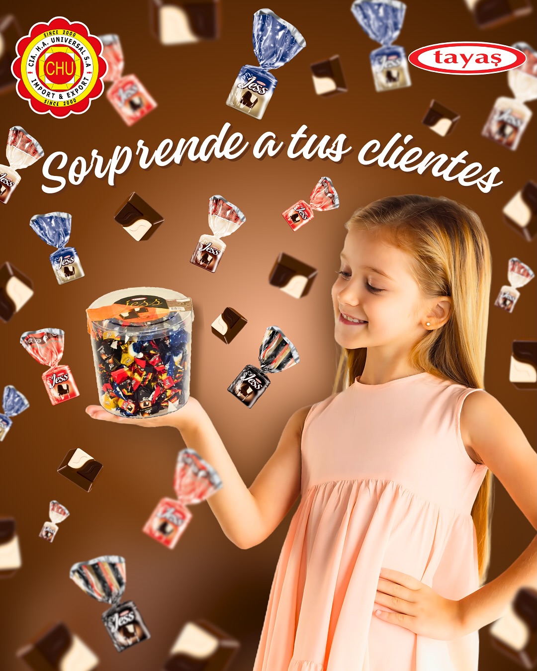 🍫✨ ¡Sorprende a tus clientes con un sabor único! Jess de Tayas es un delicioso chocolate🤎 de Turquía con una mezcla perfecta de leche🥛, mantequilla 🧈 y chocolate blanco 🤍, y un suave relleno de crema sabor avellana 🌰.
‼️Tus clientes no podrán dejar de disfrutar su suave textura 😋, el toque cremoso de la avellana y su sabor único que despierta todos los sentidos. 🌟❤️
📲 Contáctanos y descubre cómo adquirir este y más productos para tu negocio.
#ciahauniversal #tayas #jess #jesschocolate #chocolate #avellana #chocolatedeavellana #chocolatesdeturquía #importacion #exportacion