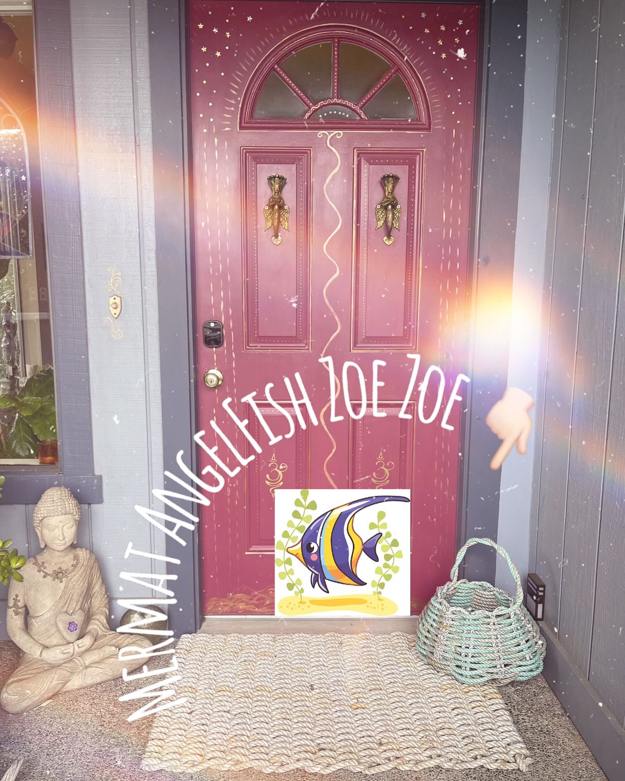 A MerMat Is Born …. 👨🍼💕
Happy Birthing Day to Seaside Weavers!
On Feb 7th, 2020 @ 9:43pm Dave called me into the garage to show me what he’d been mysteriously working on for a few months.
Surprise! It was a reclaimed crab 🦀 rope doormat! And it was awesome!
He’d been inspired by one he’d seen made out of lobster 🦞 rope in New Hampshire when we were there for our son’s wedding. (MerMat conception occurs)
Never one to pass up high quality floor coverings, he came home, figured out how to build a loom, scored a mass of tangled used crab line and PRESTO 🪄 CHANGO like a Papa Seahorse, he birthed us a new life.
Now, 5 years, 4347 MerMats sold, 166 miles and 17 TONS of ♻️ crab line later, MerMat Angelfish Zoe Zoe, Dave’s very first mat, happily sits at our door welcoming us home daily and reminding us of how beautiful it is to trust in the creative process of change.
We’d like to take this special day to share a huge wave 🌊 of gratitude for our community for their multi- level support, enthusiasm and receptiveness to our contribution to a happy world. 🎉