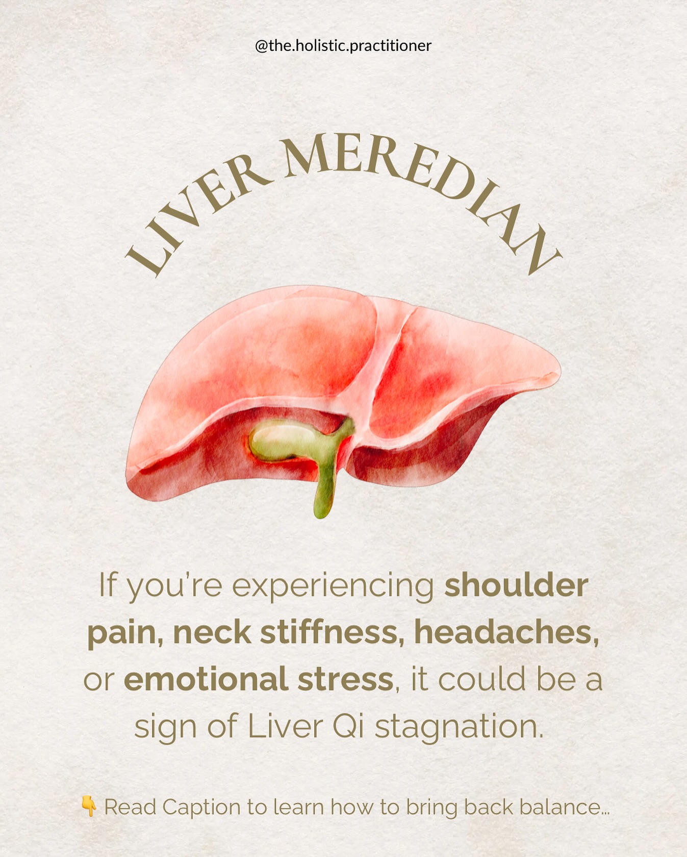 Shoulder pain or feeling stressed? It could be Liver Qi stagnation. The Liver governs the smooth flow of energy, and when blocked, tension builds up.
➡️ Incorporate spinach, beets, and lemons into your meals to help ease the flow of energy and reduce stress. 🌱
#LiverQi #ShoulderPain #TCM #holistichealth #holistichealing #nutrition