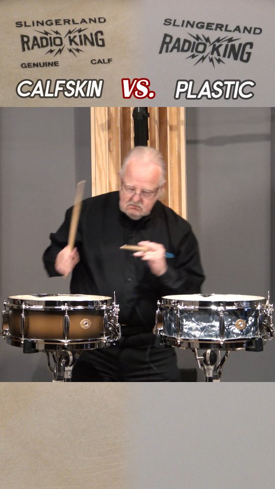 Which do you prefer?
Either way, @bovidpercussion did incredible work on the genuine calf heads included with the @slingerlanddrums Radio King snare drums! Go check them out!
.
.
.
#slingerland #drums #vintage #calfskin #jazz #snare #radio #king #comparison #video #youtube