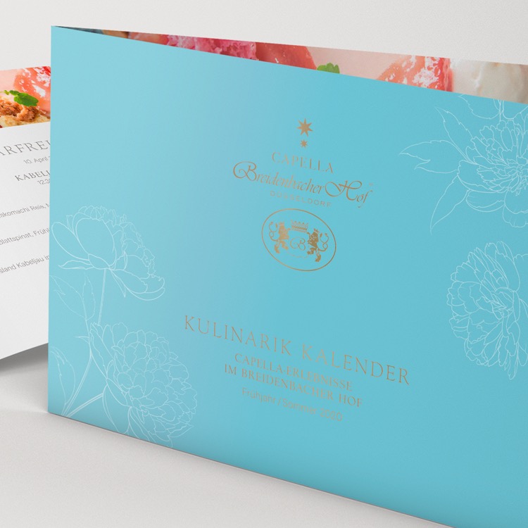 Layout und Reinzeichnung eines Kulinarik Kalenders