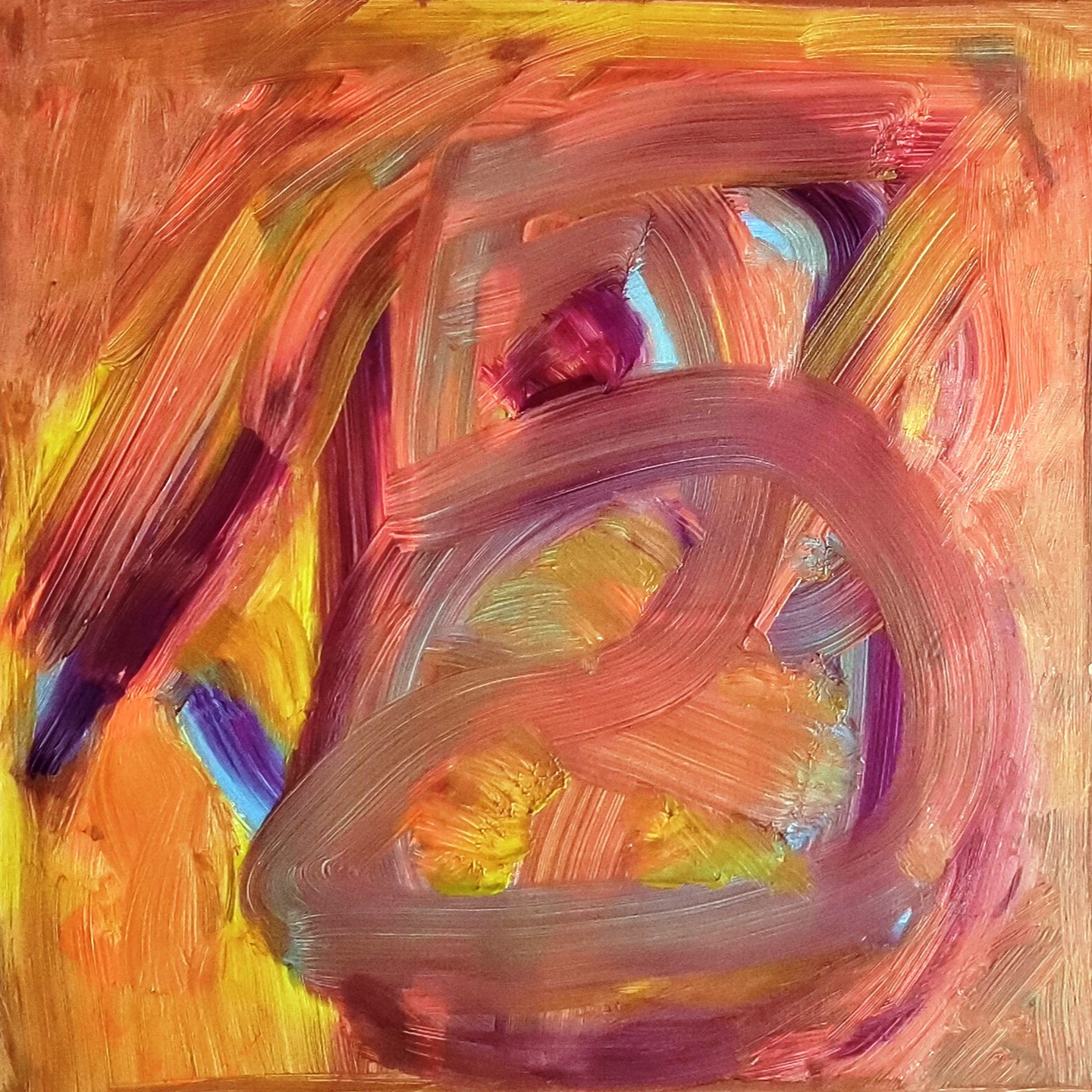 Numerology painting ( 2024 )
This canvas with vibrant pastel bright colors represents my life through the years from 2005 onwards.
On the canvas, almost in one stroke, I tried to write several numbers: 25,19,18,17 and 15 as a reminder of the years in which I started painting, became a husband and parent, had children and sold my first canvas.