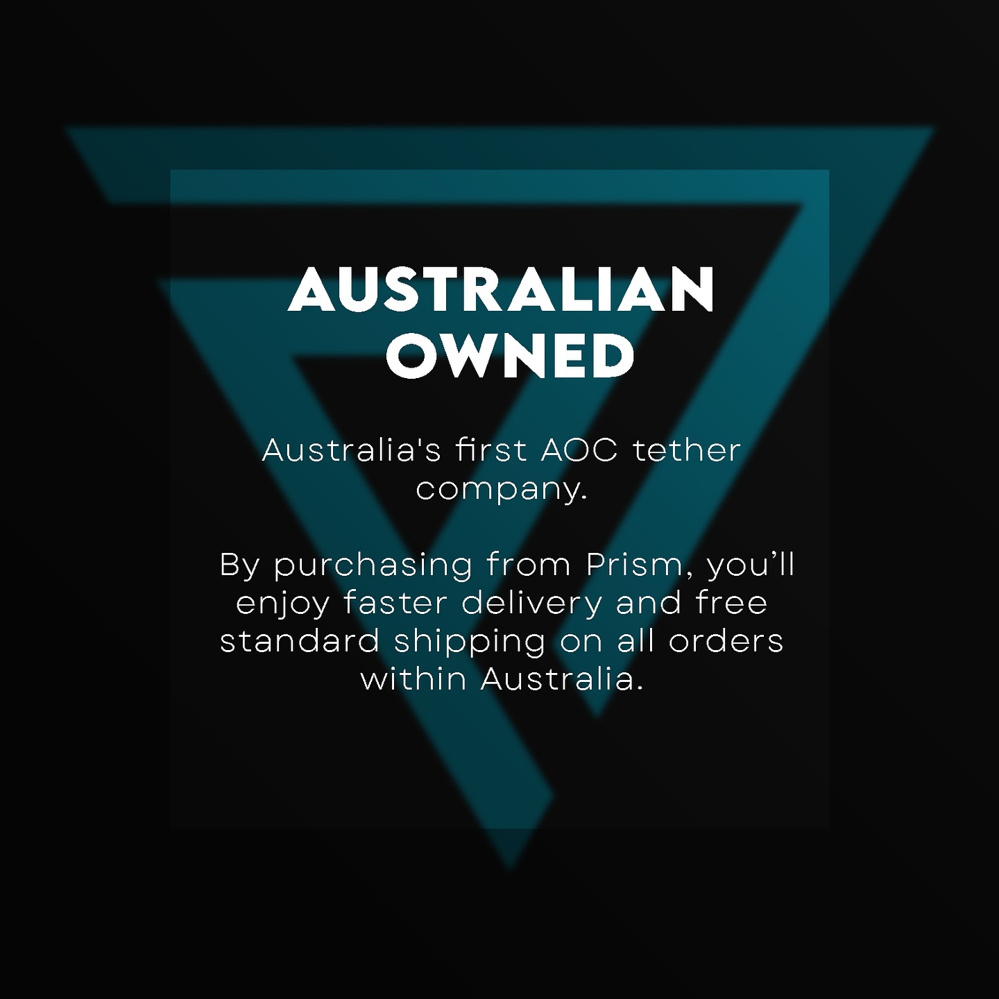 Supporting Aussie businesses has never been easier! Prism Tether is Australia’s first AOC tether company, and we’re bringing you faster delivery and FREE standard shipping across Australia. #prismtether