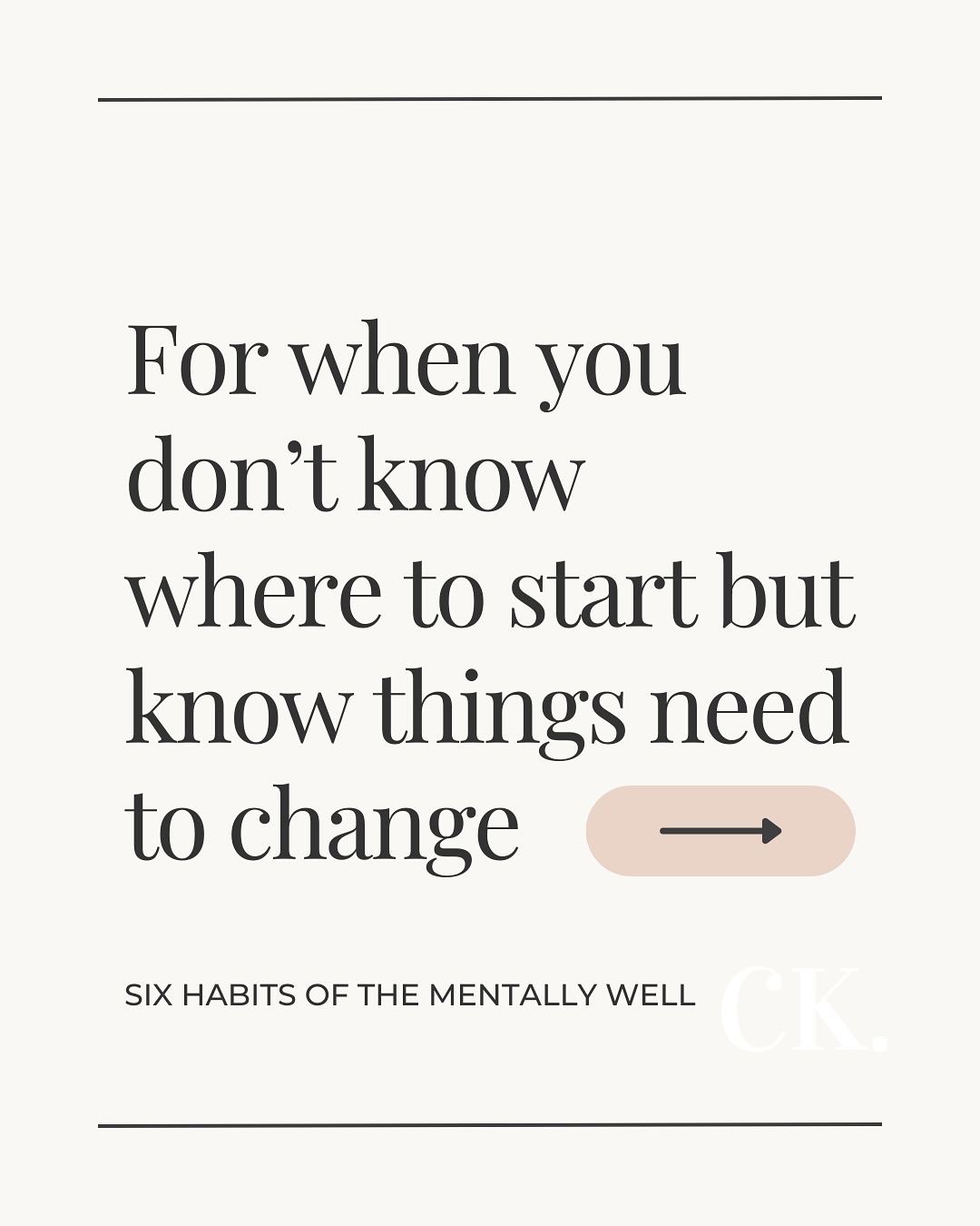 Let’s not overcomplicate it. Start here. Make these behaviours habits, practice them daily - not just once a month when you find time for self-care.