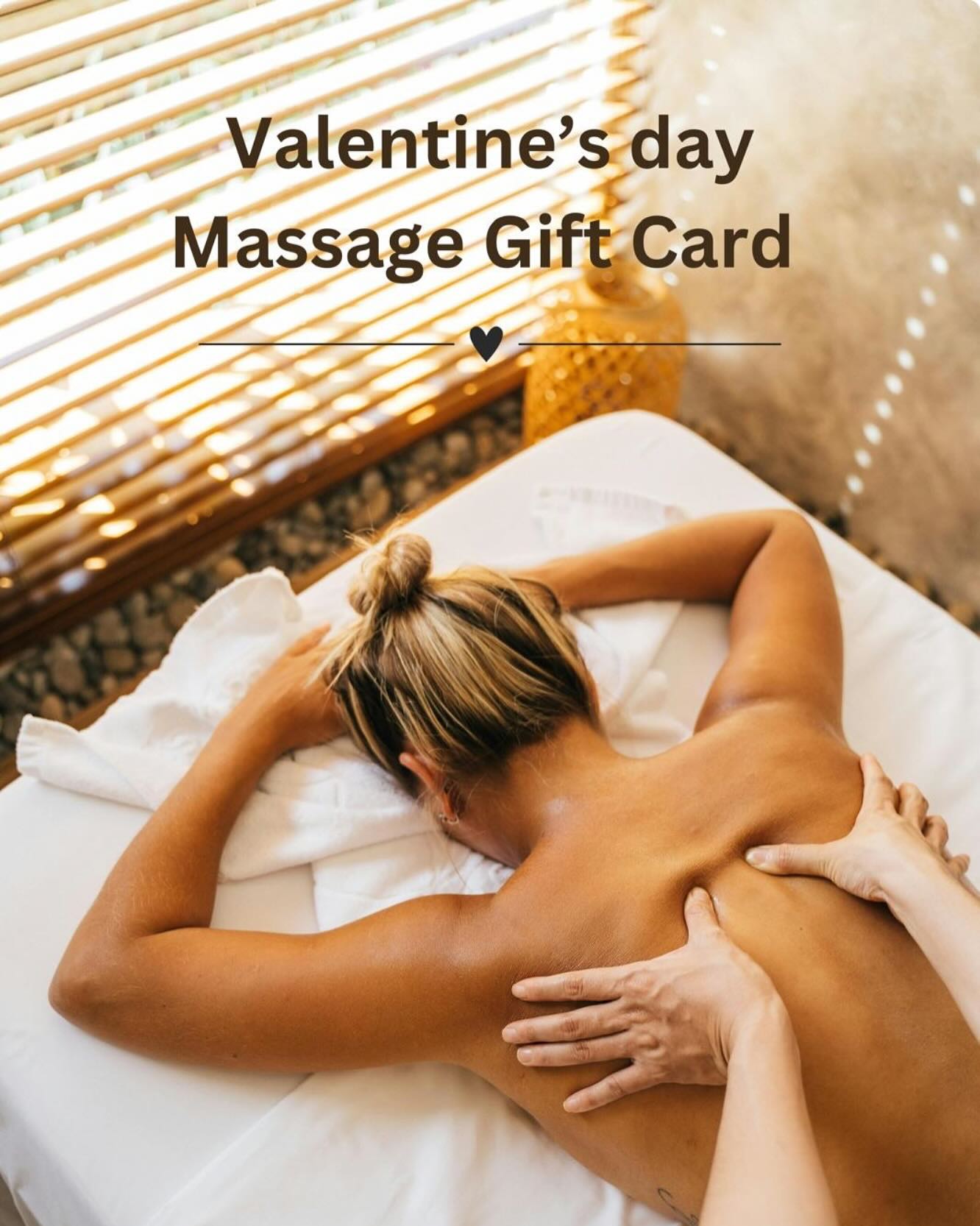 Give the gift of relaxation this Valentine’s Day!
✨Treat your loved one to a rejuvenating massage experience in the comfort of their own home.
Options include 60-minute, 90-minute, or a serene Couples massage.
Look up our options.
Link in the bio!
#ValentinesDay #MassageGift #selfcare #auckland #aucklandmassage #Tauranga #mountmaunganui