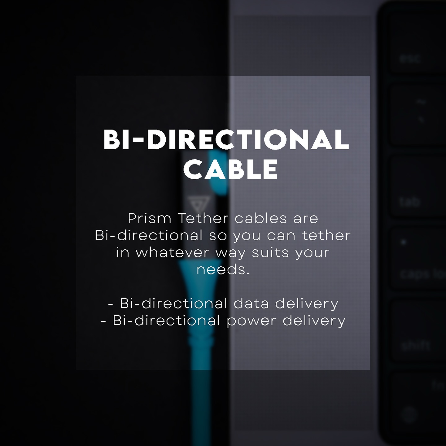One cable, Endless possibilities! Our bi-directional cables let you send data and power in any direction you need, giving you ultimate flexibility for every shoot! #prismtether