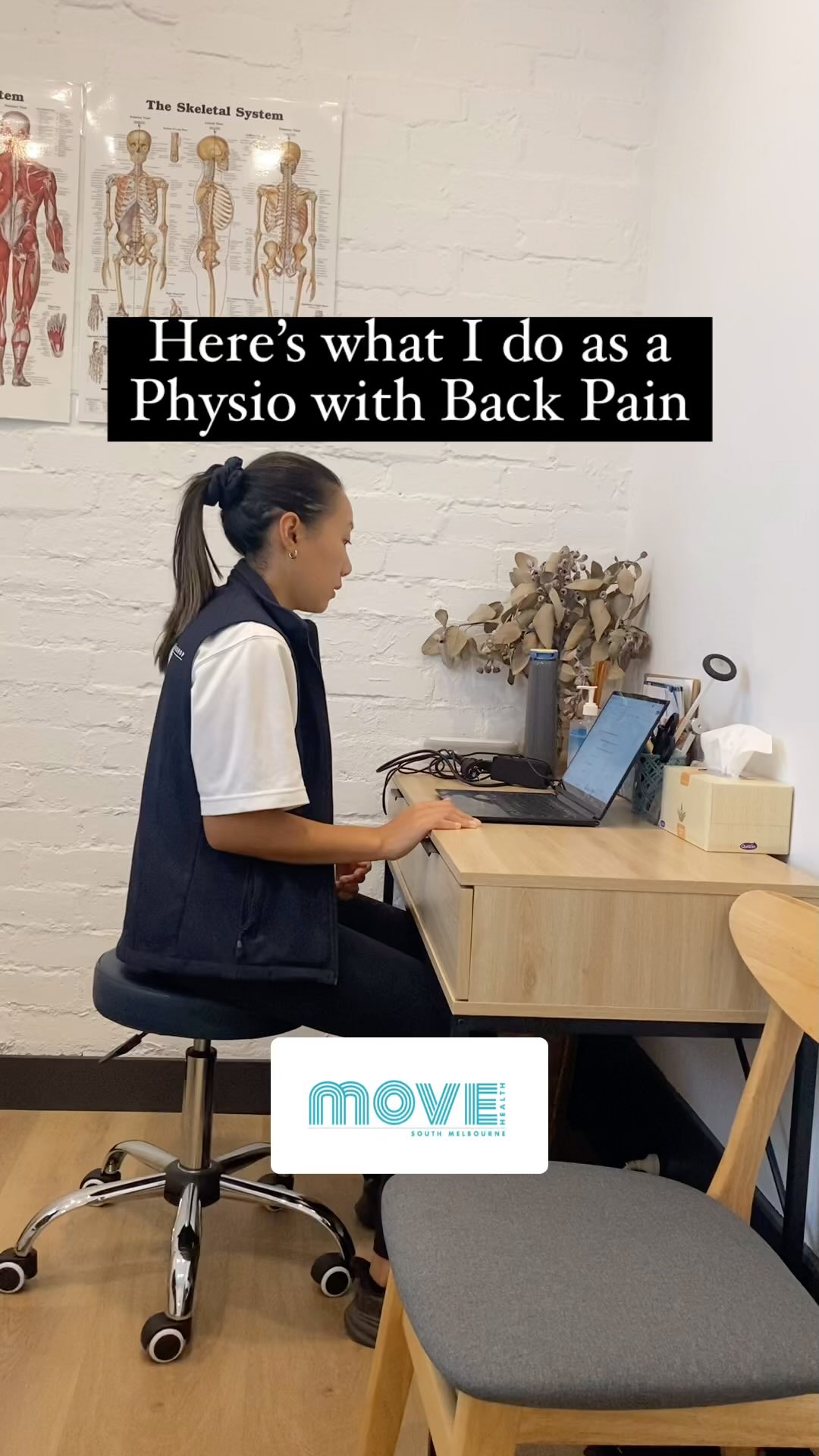 How do you manage your back pain when you get a flare up?
Here are some of the strategies that I have found helpful:
• movement
• breaking up sitting time
• heat packs
• walking
• massage or other hands-on treatment
• meditation
What tools do you use to manage and improve your back pain? Everyone is different and that is why Physiotherapy can be so useful in figuring out why you are getting pain and to help you build your personalised toolkit to manage any flare ups.
#physio #backpain #movement #deskwork
