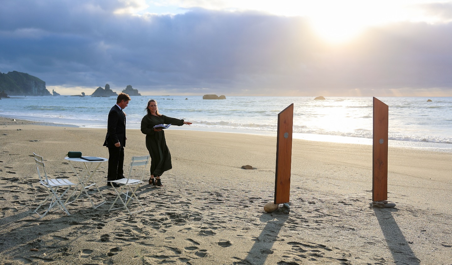 Our first @elopewestcoastnz elopement happened yesterday. Gorgeous couple, gorgeous day, laughs and tears of joy. More photos soon!