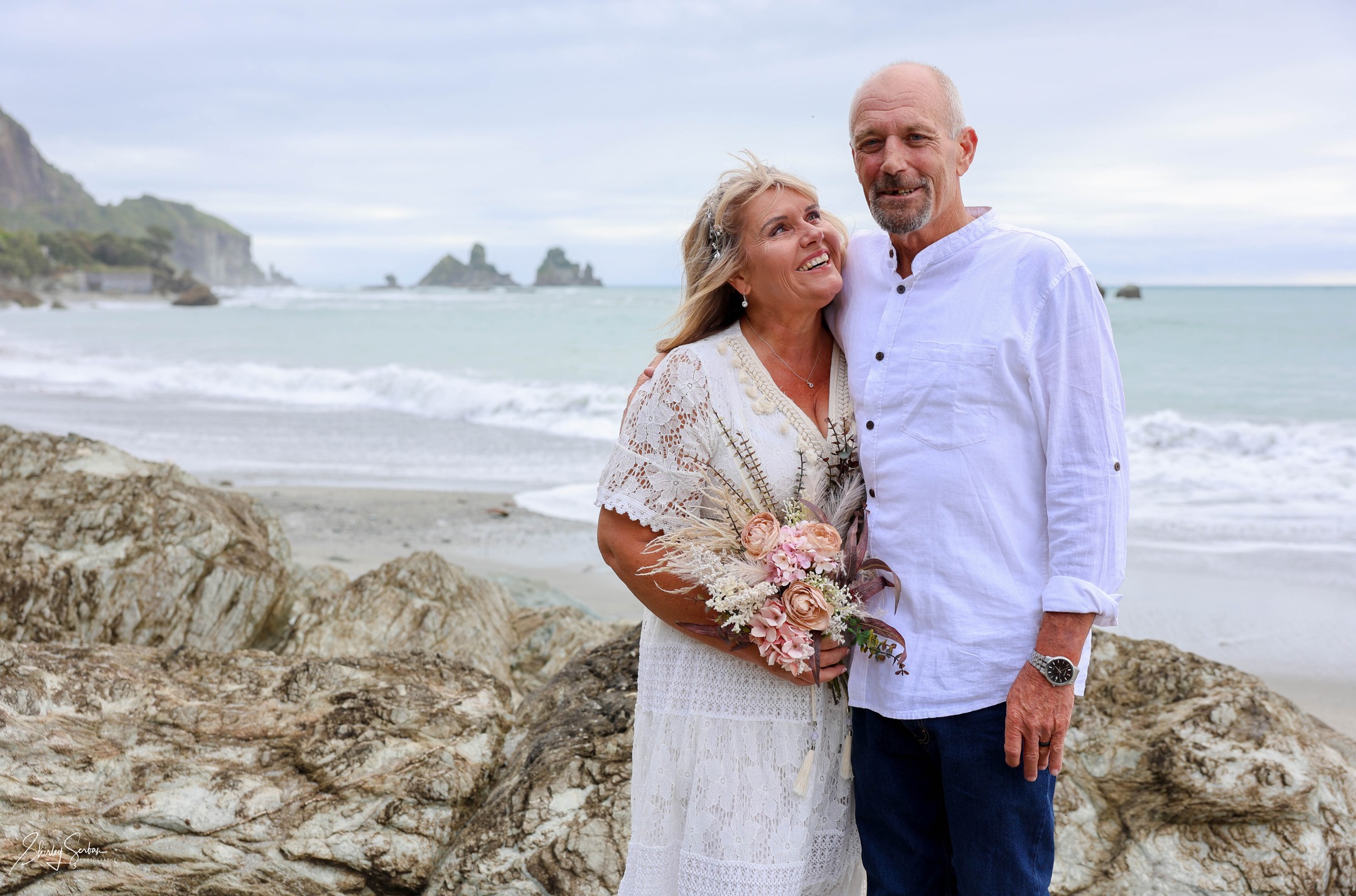 Married! Yay! Our second elopement couple last week had such a beautiful, heart-felt, intimate ceremony. It was a real privilege to be a part of it. Thank you! To see more photos and their story, go to Elope West Coast NZ.