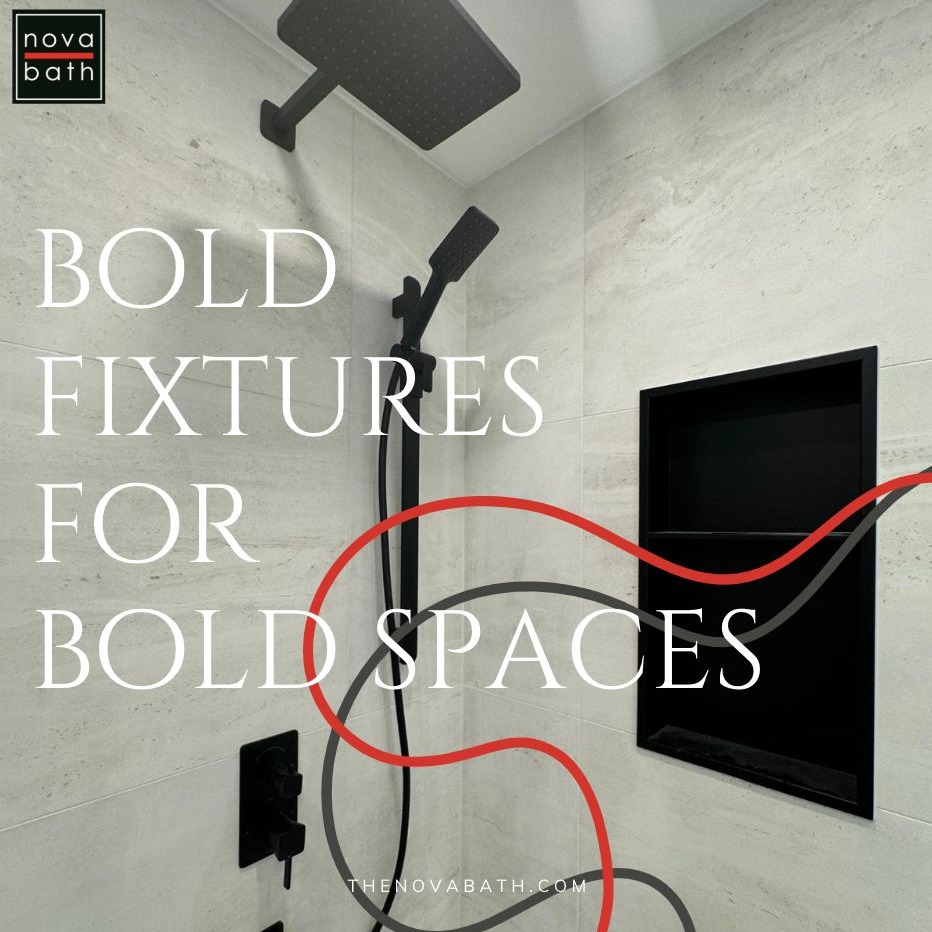 Dare to be different. Make a statement with bold fixtures that redefine your space. 🖤✨
#NovaBath #BoldDesign #LuxuryFixtures #BathroomInspo