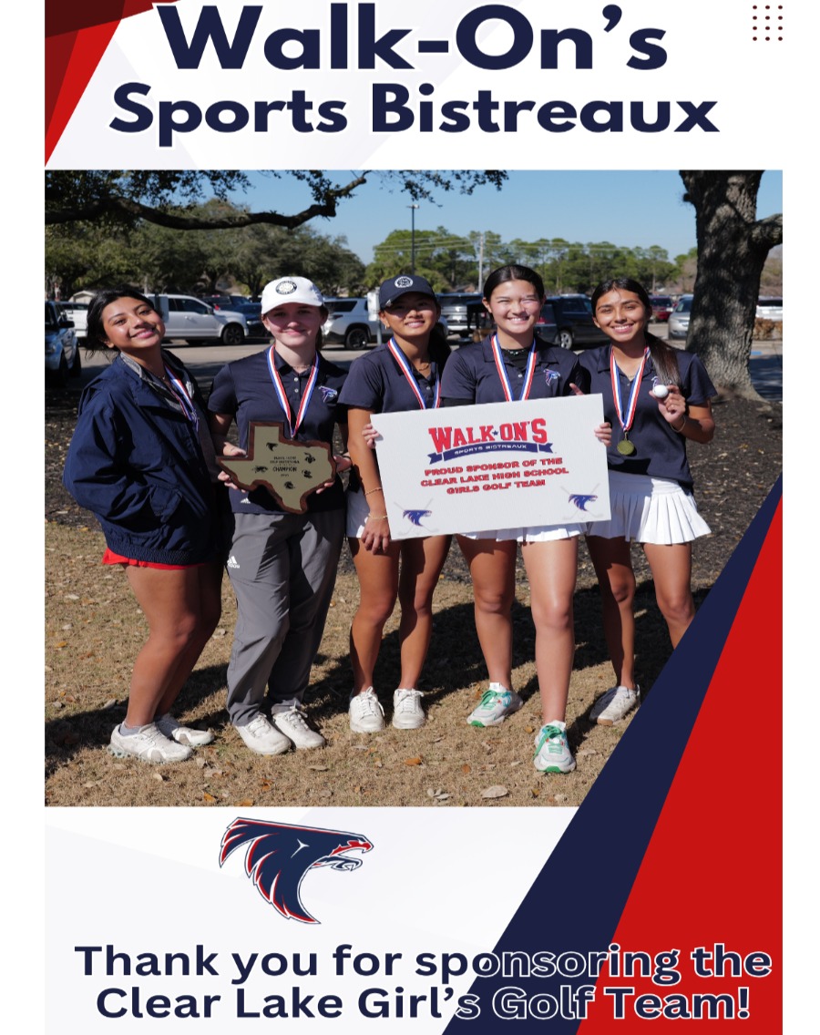 Thank you @walkons for supporting the Clear Lake Girl's Golf team!!!