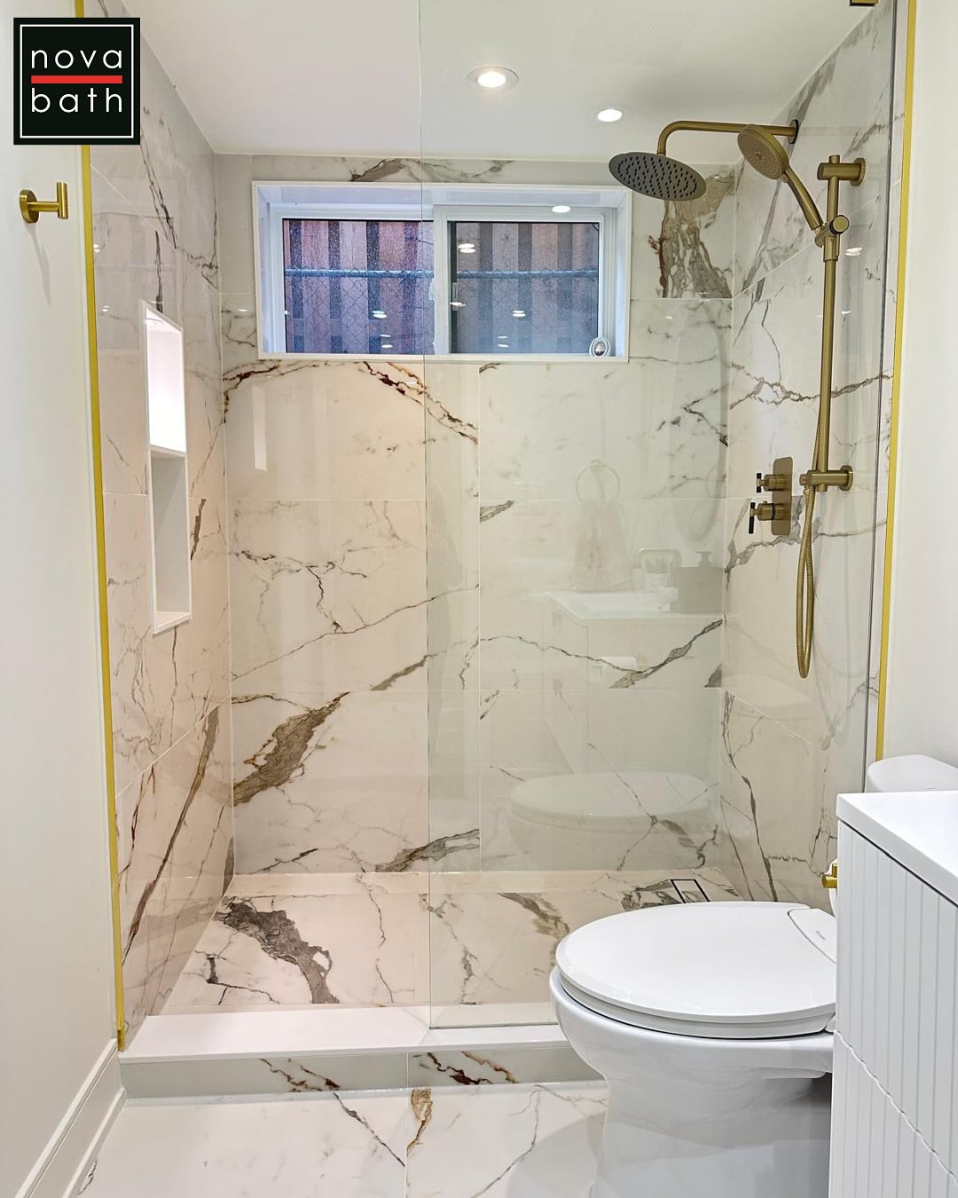 Golden touches, marble dreams, and a shower that feels like a five-star escape.✨🚿 Who wouldn’t want to start their day here? Let’s bring this luxury to your home! 💫
#NovaBath #LuxuryBathrooms #MarbleShower #GoldAccents #BathroomDesign #CustomInteriors #TorontoHomes #GTAHomes #OakvilleDesign #ModernElegance #SpaAtHome #DreamBathroom #StatementSpaces #TimelessInteriors #FineCraftsmanship #BathroomGoals