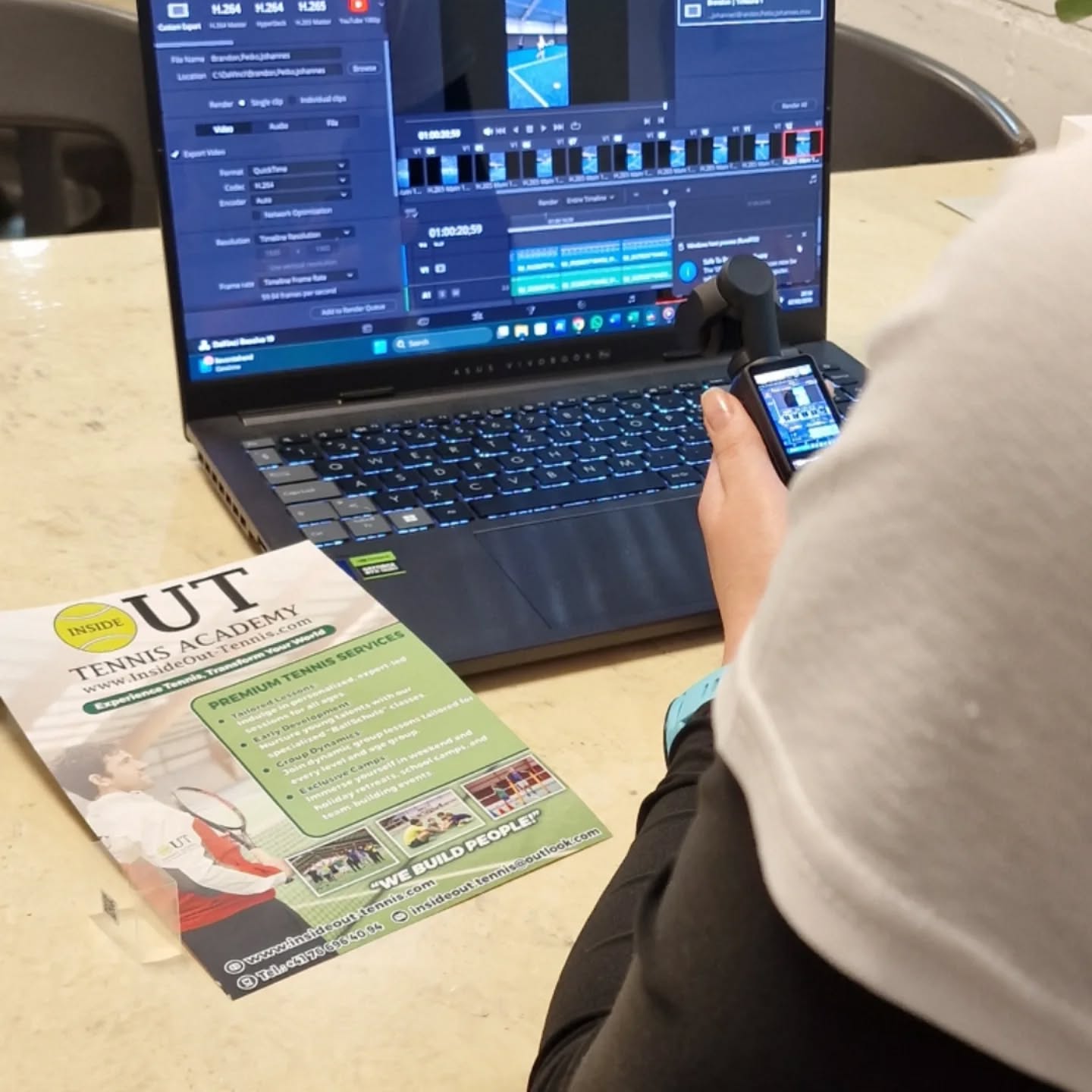 🎾 Behind every great video and reel is the hard work behind the scenes! Here’s Coach Orsi in action—editing, filming, and creating amazing content to share our passion for tennis with you. From training tips to behind-the-scenes moments, she’s making sure you get the best insights from our academy.
Stay tuned for more exciting videos and reels coming your way! 📹✨
#tennisacademyinsideout #CoachOrsi #ContentCreation #TennisVideos #BehindTheScenes #TennisZurich #ZurichSports #TennisReels #tenniszürich