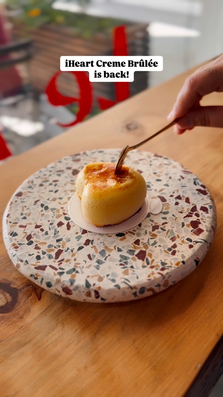 Our iHeart Creme Brûlée is back! It was a hit last year, makes the perfect gift or treat for yourself! They’ll be around all month💞