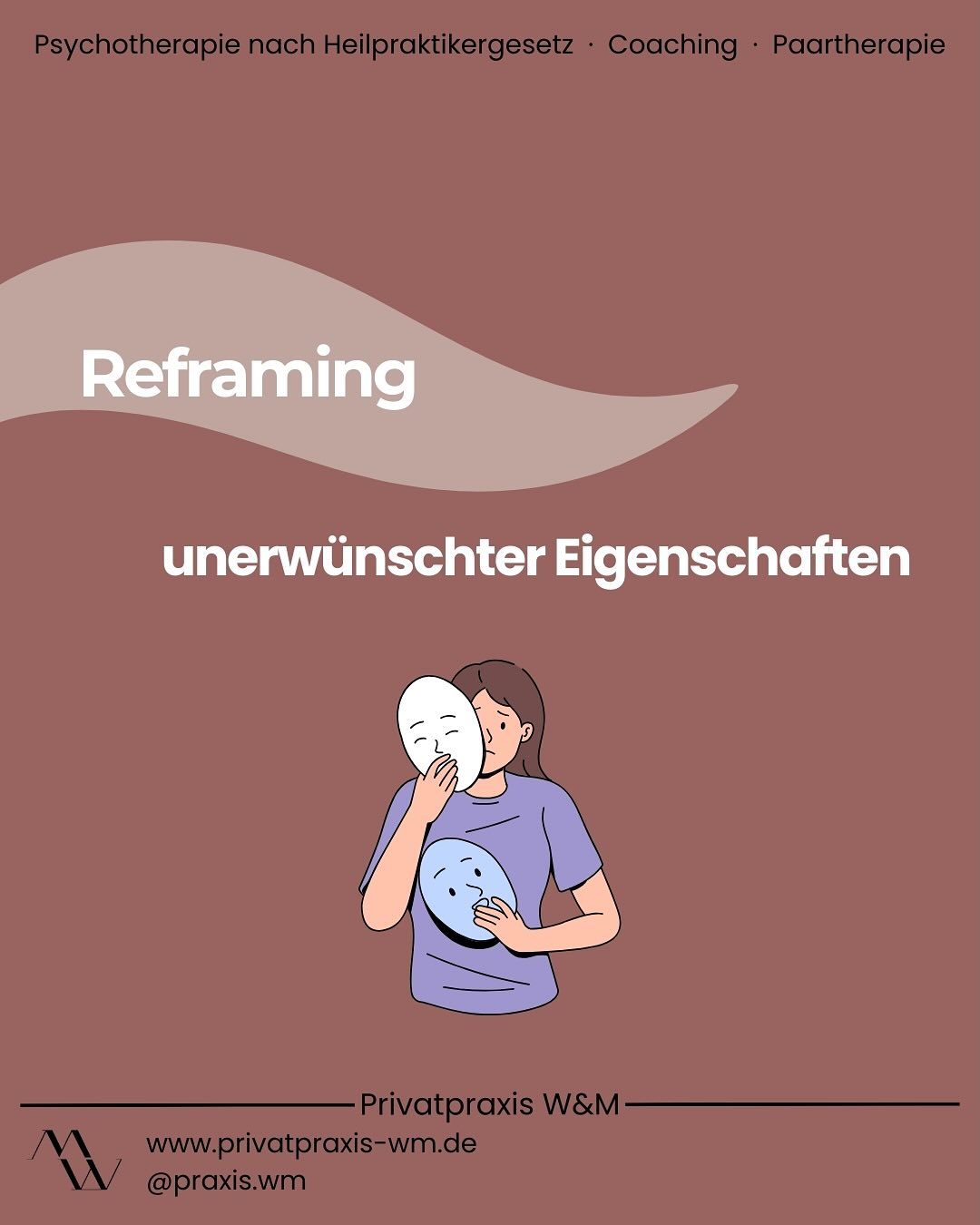„Glaube nicht alles, was Du denkst“ - zunächst.
Wir können uns entscheiden, was wir denken, und wir können das trainieren.
Hast Du Dich schon einmal bewusst dafür entschieden, etwas positiver zu sehen als zuvor angenommen?
Beobachte doch mal in den nächsten Tagen Deine Gedanken: Wann kommen negative? Wie kannst Du sie positiv umdeuten?
Jeden Tag ein bisschen…
Welche Umdeutungen kannst Du finden, wenn Du mit etwas an Dir selbst nicht zufrieden bist?
Euer Praxisteam
#psychologie #psyche #psychotherapie #therapie #onlinetherapie #coaching #onlinecoaching #lifecoaching #privatpraxis #münchen #reframing #persönlichkeitsentwicklung #wohlbefinden #eigenschaften #persönlichkeit #gedanken #verhalten