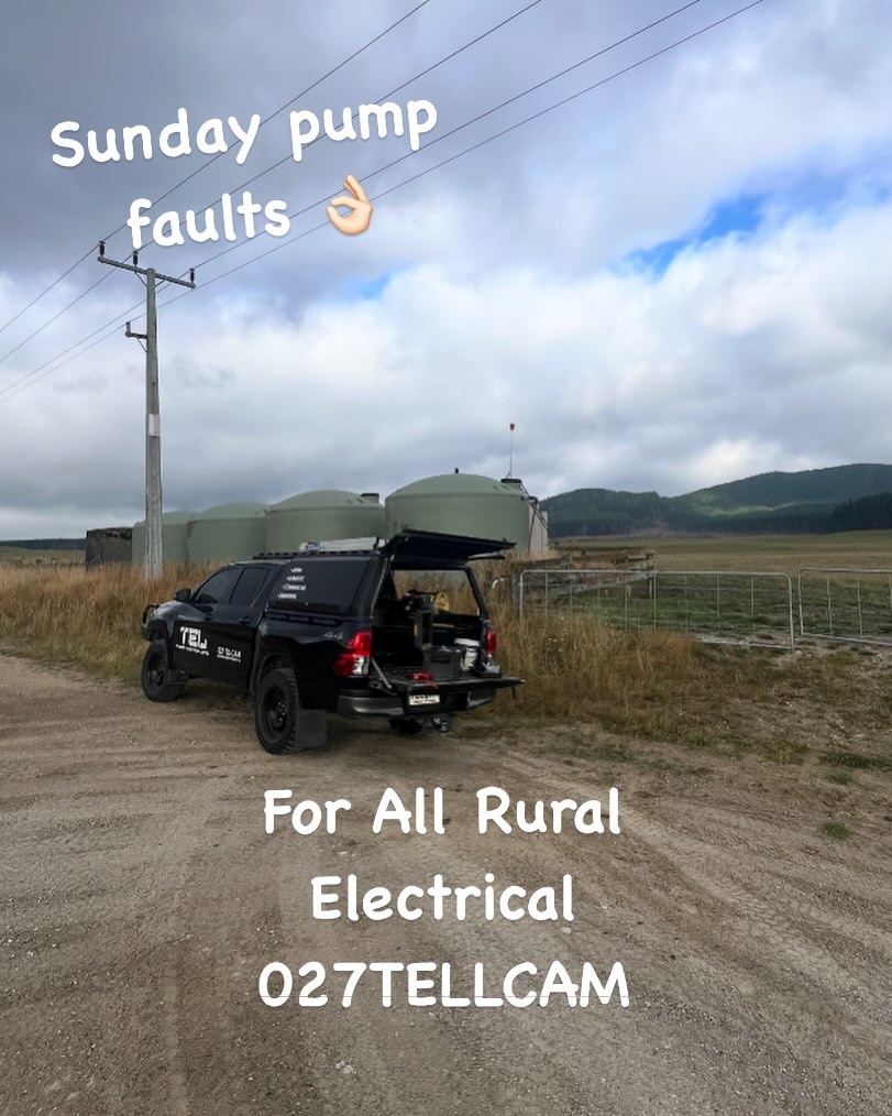 Keeping pumps running so stock can drink plenty on this fine hot day for one of the farms we service on the Napier Taupo Highway this morning. For all Rural Electrical 027TELLCAM