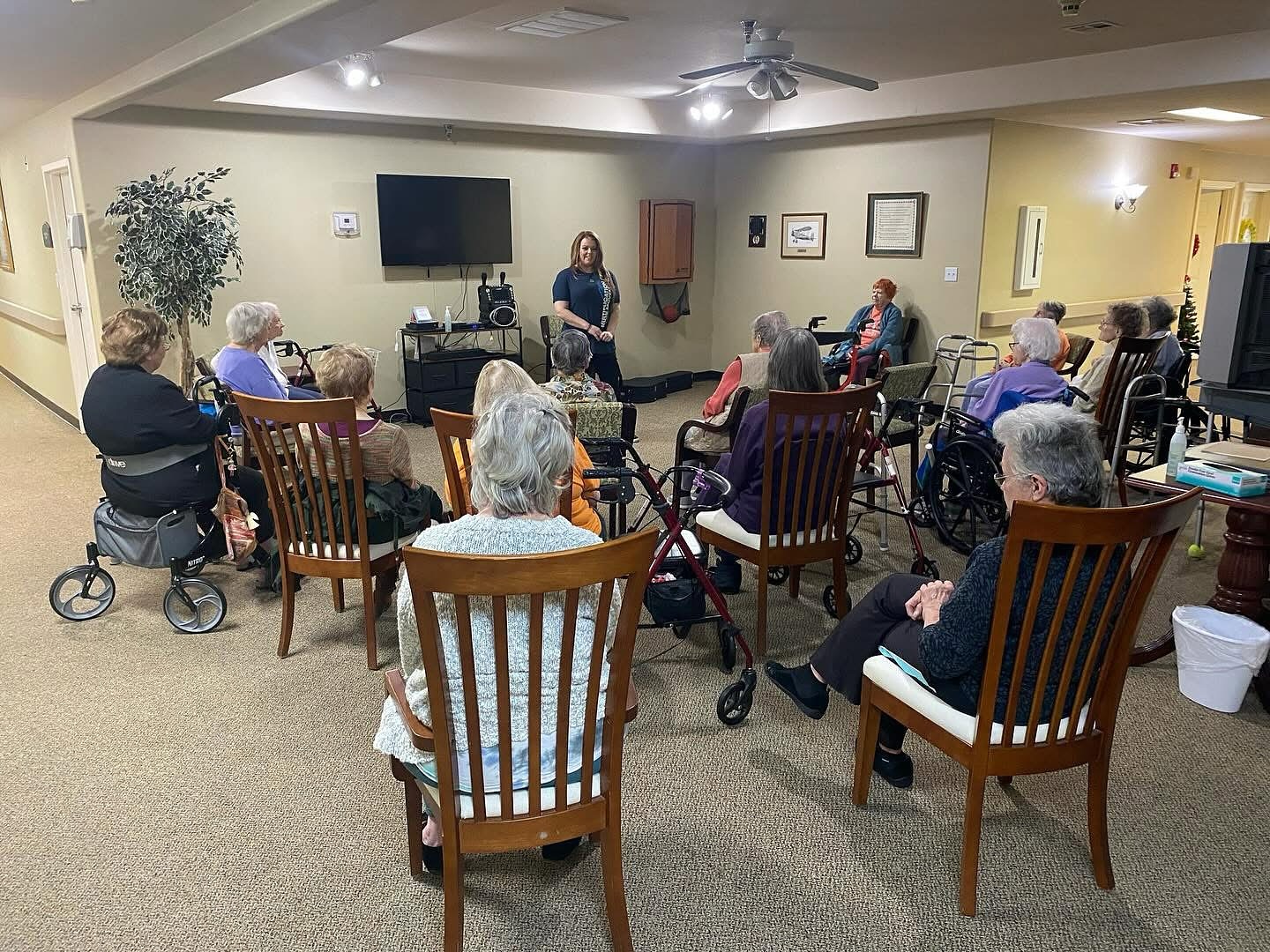 Honor and blessing to sing and share my testimony today with the Courtyards in Claremore! #musicianary