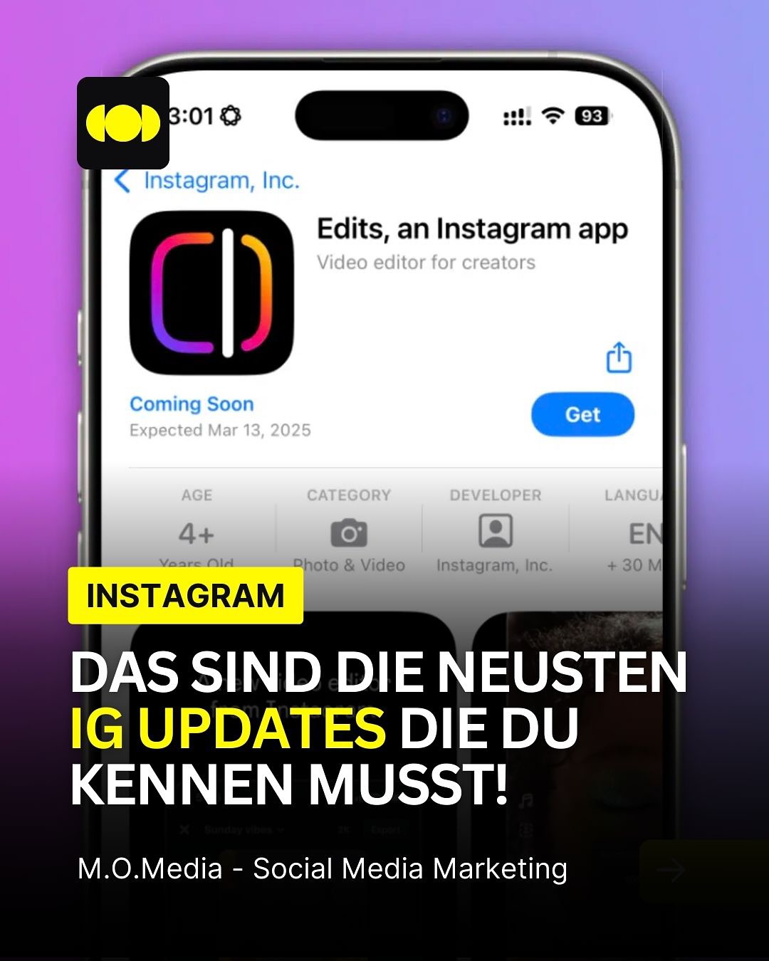 Was denkt ihr – wird Edits die nächste große App? Werdet ihr sie nutzen? 🤔
Instagram verändert sich schon wieder! 🙌
Jaaa, du hast richtig gehört – IG hat mal wieder ein paar richtig coole Updates gedroppt, die du auf keinen Fall verpassen solltest! 😱 Wenn du auf Instagram richtig durchstarten und deine Performance pushen willst, dann solltest du mir unbedingt folgen! 👀 Ich halte dich up-to-date, damit du keine der neuen Features verpasst!
1. Meta bringt ‚ne neue App raus – Edits! 🎥
Meta hat eine neue App namens Edits veröffentlicht. Stell dir vor, eine Mischung aus CapCut und Instagram-Features! 🤩 Damit kannst du super easy Videos schneiden und Außerdem gibt’s eine Übersicht, die dir zeigt, wie gut deine Clips auf Instagram performen. Ich bin echt gespannt, wie die App ankommt und ob sie CapCut & Co. Konkurrenz machen kann.
2. Reels jetzt bis zu 3 Minuten lang! ⏱️
Instagram hat es offiziell angekündigt – ab sofort können Reels jetzt bis zu 3 Minuten lang sein! 🙌 Damit bekommen Content Creator endlich mehr Spielraum. Spannend bleibt, ob diese längeren Reels die Reichweite beeinflussen oder ob die kurzen Clips immer noch besser performen. 🤔
3. Neues Profil-Grid: Mehr Freiheiten für dein Feed! 🖼️
Instagram hat ein cooles neues Feature rausgehauen, mit dem du dein Profil-Grid individuell anordnen kannst. Keine feste Reihenfolge mehr! 🎉 Du kannst jetzt wichtige Posts ganz nach vorne holen und dein Feed so gestalten, wie du ihn willst. Genial, oder?
4. Genauere Insights für deine Posts! 📊
Ein weiteres mega Update: Instagram hat die Insights überarbeitet! Du bekommst jetzt viel genauere Infos darüber, wie gut deine Posts ankommen und welche Inhalte bei deinen Followern richtig gut performen. Besonders bei Stories und Reels kannst du nun noch besser tracken, wie gut sie laufen. Das Update wird gerade ausgerollt, also bald wird jeder von uns Zugriff darauf haben.
Social Media Marketing Tipps
Reichweite aufbauen
Content-Strategie
Online Business
#instagramverstehen #ContentCreation #Edits #instagramtipps #sichtbarkeit #onlinebusinessaufbau #instagramstrategie #instagramlernen #reichweite #socialmediatrends