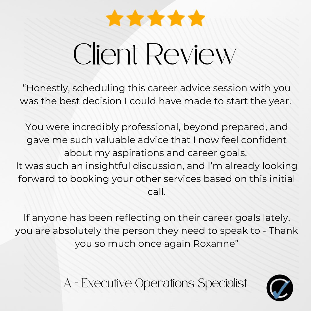 Ever feel like you need personalised career advice but don’t know where to start? Here at CareerVerified we have you covered. Our 1:1 sessions are designed to give you the space to cover ALL your career queries. Each session is designed and tailored to your needs. Plus our clients love them too!✨