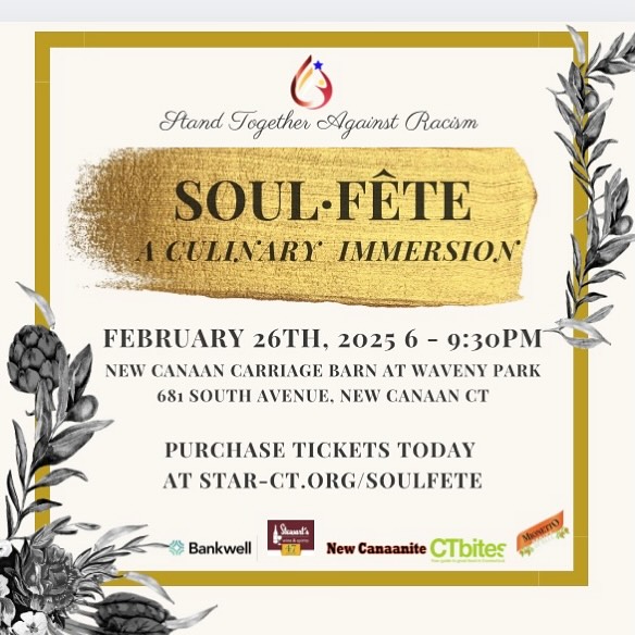 Join us in celebrating Black Excellence Month! S.T.A.R. is proud to announce the return of Soul •Fête: A Culinary Immersion, honoring the incredible contributions of Black chefs and artists who continue to shape American culture in extraordinary ways.
Indulge in an unforgettable culinary experience curated by Dr. Chef Alexandria Wilhoite, and immerse yourself in a night of culture, community, and celebration. Dance to live music from The Misfits and enjoy a tasting from @nineteen70something_bourbon !!
🗓️ Mark your calendars!
📍 Carriage Barn Arts Center, New Canaan ⏰ Wednesday, February 26th | 6:00 PM -
9:30 PM
Get your tickets now at www.STAR-
CT.ORG. See link in bio!
We can’t wait to celebrate with you!