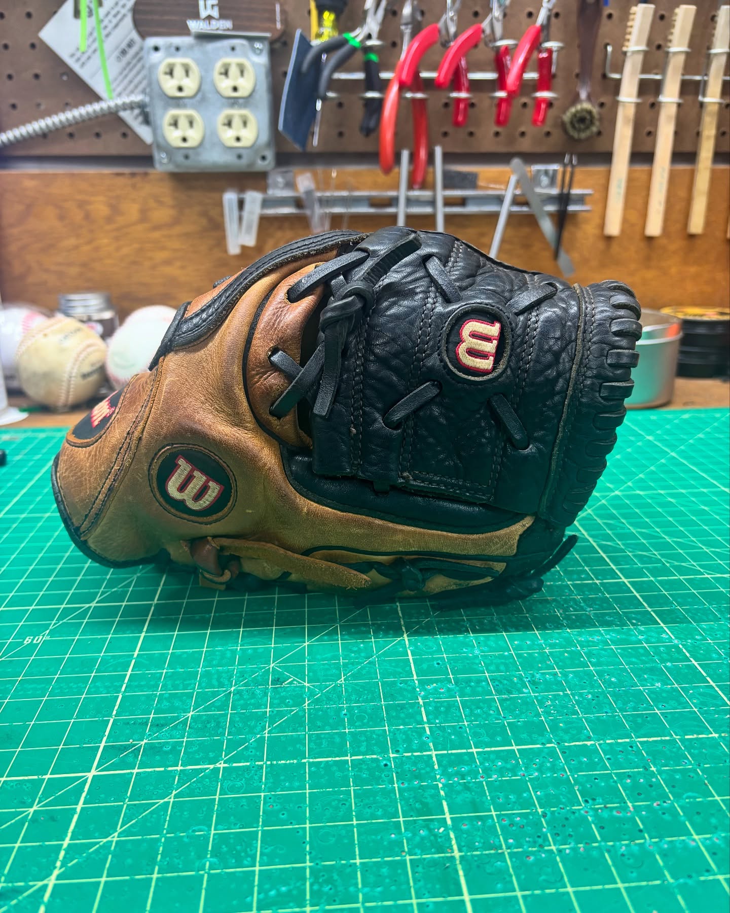 Wasn’t really sure what to expect with this Wilson A900 3Xwelting ECCO infielder (say that 3x fast). That ECCO leather really stayed in great shape over the years and look at that patina. New red laces, a SHOCKtec pad and this glove is ready for the field🤙
#makingyourglovegreatagain #wilsona900 #wilson #buyfastpitchgloves #ballplayersbalm #flatbillbaseball #coloradoleatherbalm #staygrassy