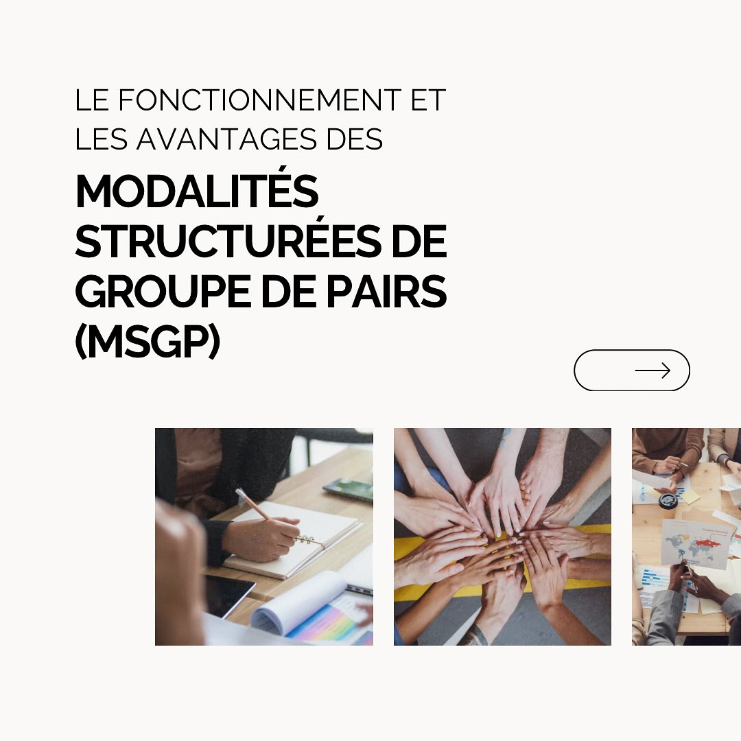 Saviez-vous que les modalités structurées de groupe de pairs (MSGP) peuvent contribuer positivement aux expériences académiques et professionnelles ? ✨
Dans cette publication, nous discutons:
▫️Du fonctionnement des MSGP : structure, durée, animation et composition.
▫️Des avantages rapportés par les participant.e.s : réduction de l’isolement, renforcement du sentiment d’appartenance, développement de compétences en recherche et bien plus encore.
#Éducation #RéussiteAcadémique #SoutienÉtudiant #Persévérance #CodevAction