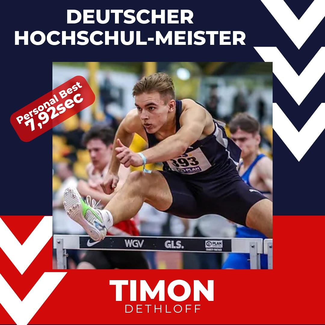 Congratulations @timondeth 🔥
Next stop Dortmund 🔜
#track #trackandfield #hurdle #germanchampionships #faster #higher #further #together
