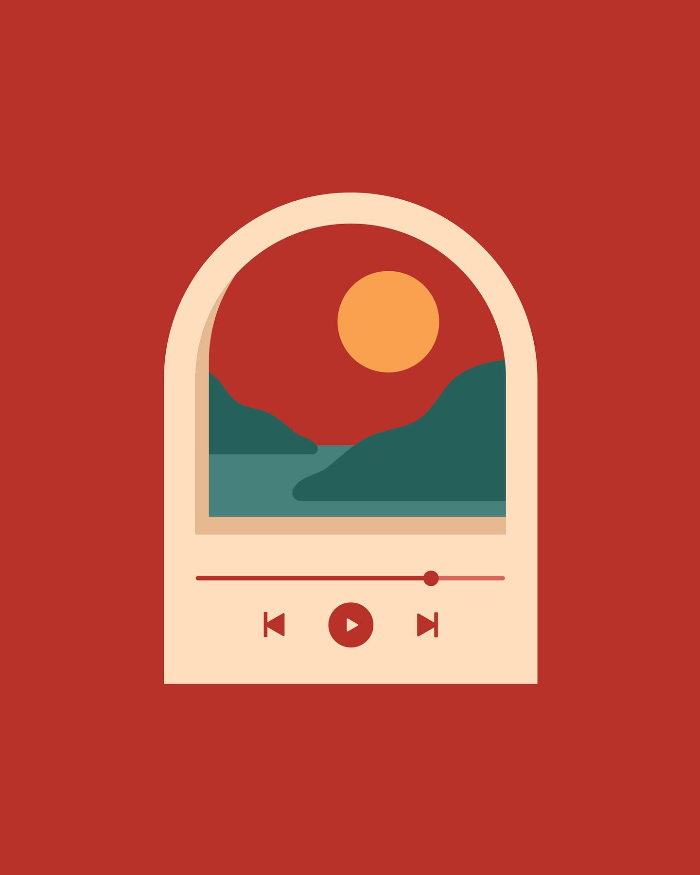 lil print featuring two of my favorite things | music & the beach