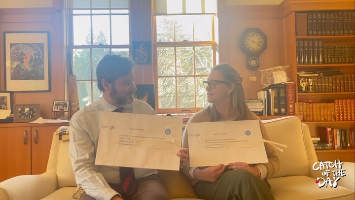First up, Mr Richard Lamont, our Head of School, and Mrs Kathini Cameron Lamont. In a Shawnigan rendition of WIRED Autocomplete Interviews, the Lamonts answer juicy questions on their 15 years of marriage; and most importantly, give advice to the lovers at Shawnigan. đ