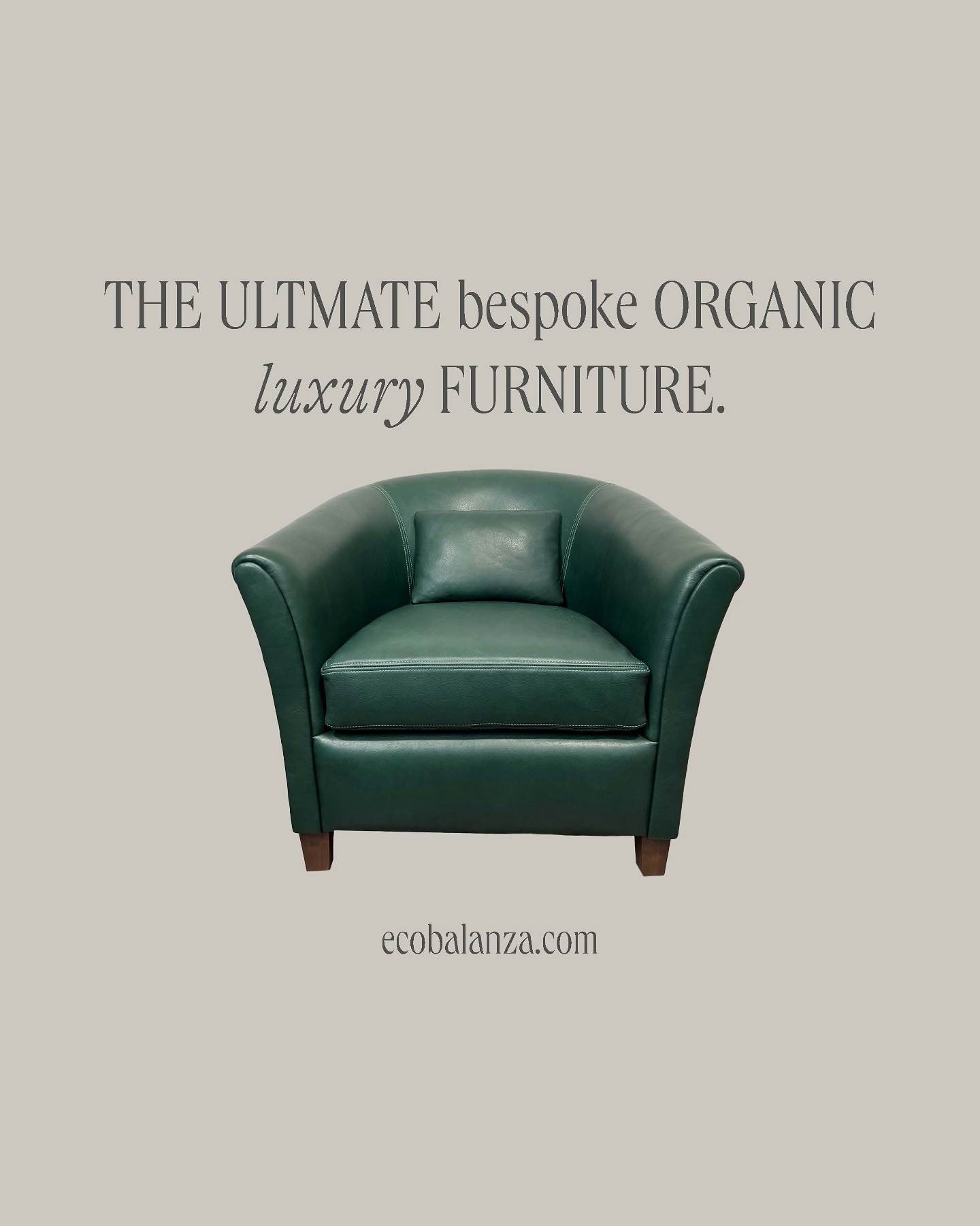 Luxury meets craftsmanship.
This bespoke leather chair is a perfect blend of design and tailored comfort. Handcrafting each piece to order, ensures it fits your style and needs flawlessly.
Want to bring your dream chair to life? Visit our website to explore more bespoke possibilities!
•
#ecobalanza #handmadefurniture #sustainablefurniture #ecofriendly #organic #oneofakind #handmade #chemicalfreehome #chemicalfree #climatechange #ecoconscious #sustainable #artisan #handcrafted #nontoxic #design #organicfurniture #custom #customfurniture #ecofriendlyproducts #nontoxicfurniture #artisanfurniture #nontoxicliving #sofa #chair #armchair