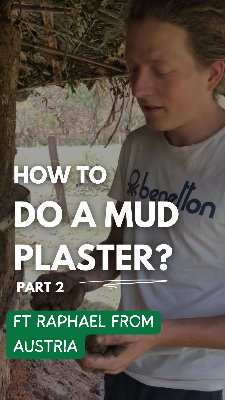 Part 2 of our mud plastering journey with Raphi! 🌿 Watch him demonstrate his special mix - 2 parts cow dung to 1 part mud!
Beyond just being sustainable, cow dung brings some amazing benefits to the mix: it acts as a natural binder, repels insects, keeps the hut cool and creates a smoother, more durable finish.
Cow dung has loads of health benefits too and is a very important part of the Moodforest protocol!
Have you ever used cow dung for your floor?