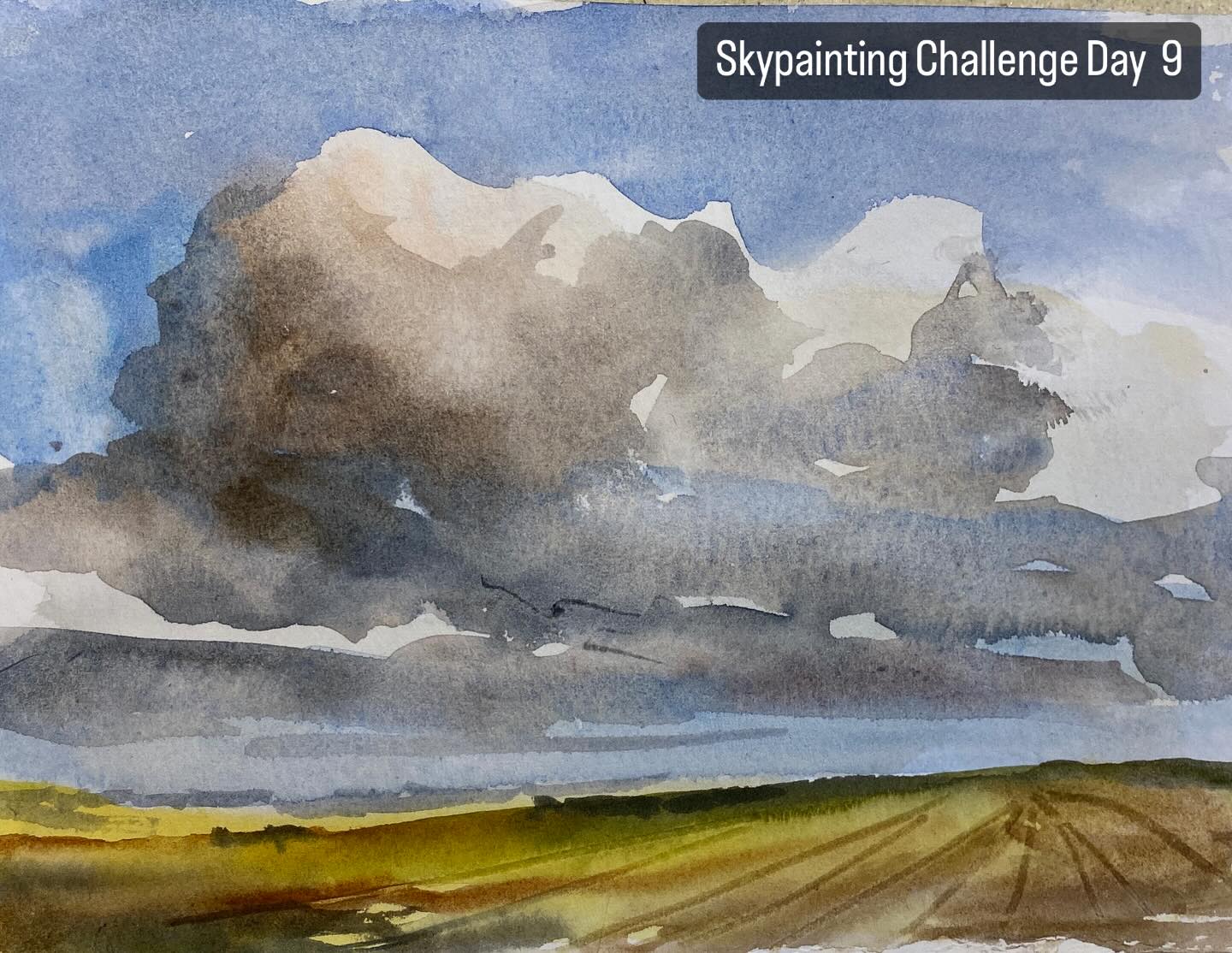 Watercolours are definitely not my thing! needs must as i am away and couldnt bring my oils
Swipe for Days 8 and 9 of the daily sky painting challenge set by @johnwalsom
it transpires that if I’m going to paint in watercolours – it needs to be the sort of thing I usually paint ( day 9) . I assume its because i have a better idea of the palette and the light. , I have no idea what incensed me to try and paint a nocturne, I’ve never done one before, and I don’t think I’m ever gonna do one again!
i’m really enjoying others daily sky paintings, and I agree with John, we’re going to be better sky painters by March. Either that …..or …..we will never paint the sky again. 🤣🤣🤣🤣
#watercolourmadedifficult #paintingpractice #studioseries #cotswoldstyle