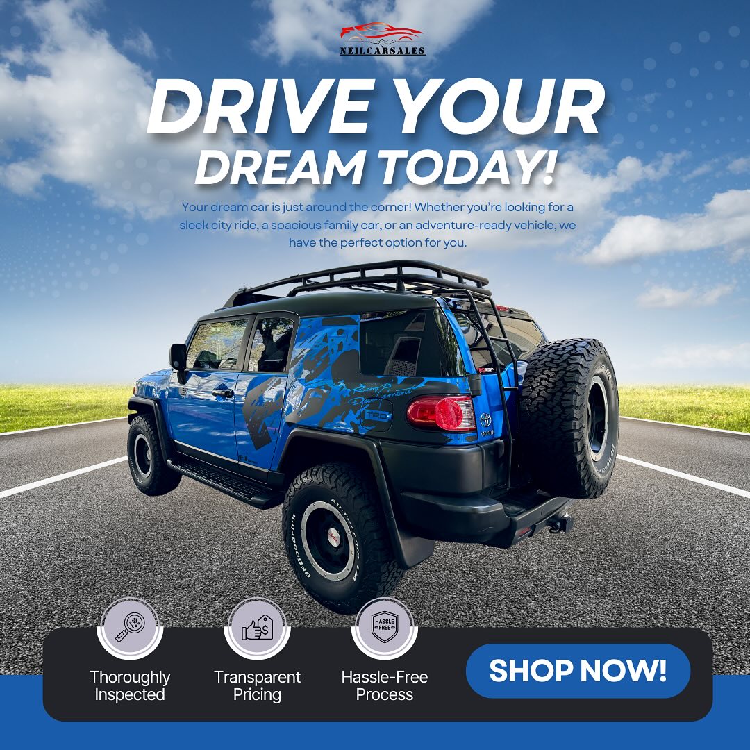 ๐ 2007 FJ Cruiser โ A True Adventure Icon! ๐๐ฅ
This is just one of the incredible cars weโve had in our inventory! Stay tuned for more top-quality rides. Whoโs ready for their next dream car? ๐๐จ #DriveYourDream
#sold #fjcruiser #cardeals #adventureready #bayarea #cardealership #cardealershiplife #usedcarsforsale