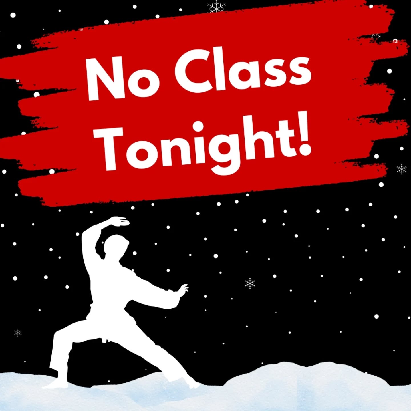Snow day today! Everyone stay safe and stay warm. Hopefully we'll be back in action tomorrow!!