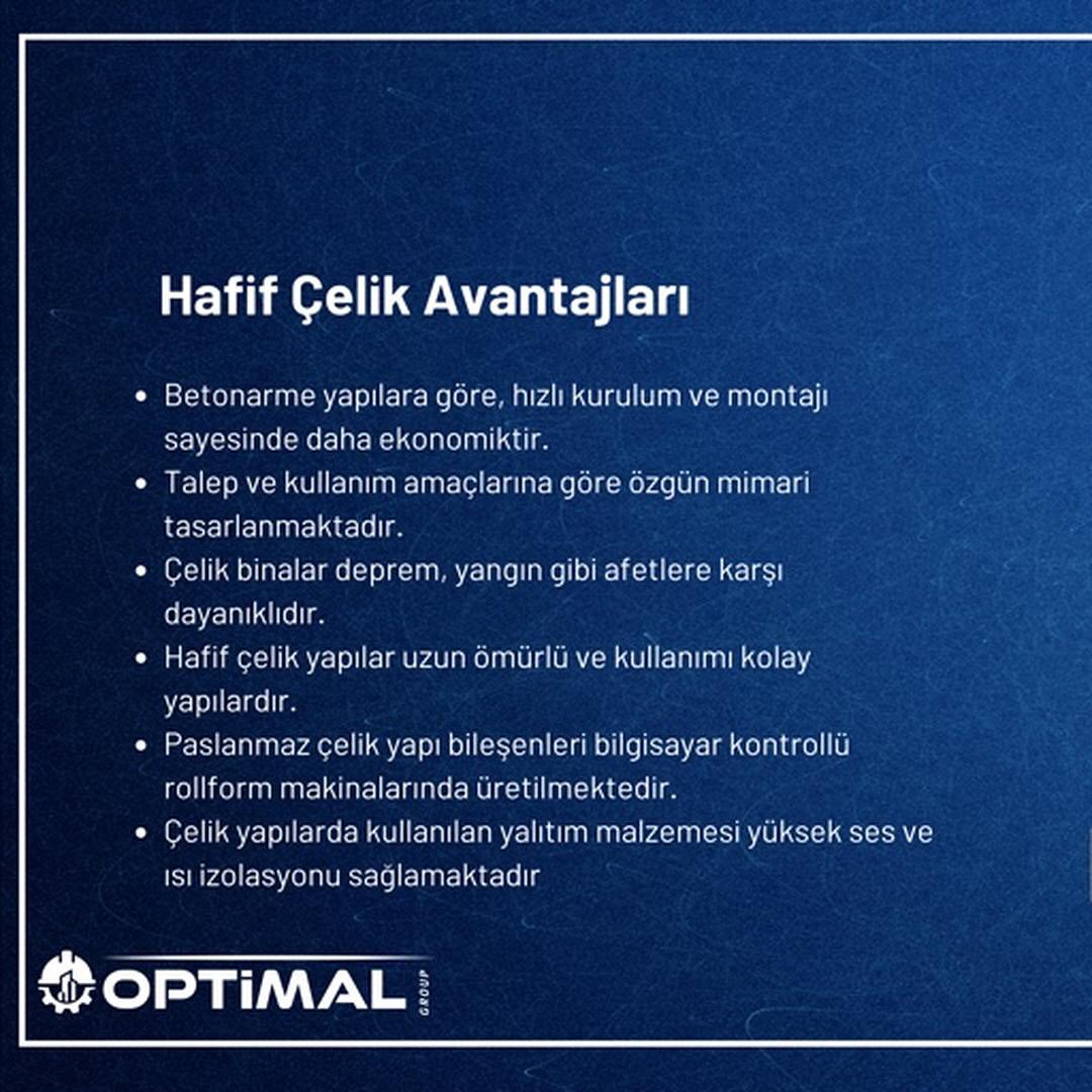 Soğuk şekillendirilmiş çelik (CFS) sadece bir moda değil, Optimal Group ile geleceğe yatırım yapmanın en sağlam yolu.inşa ederken, biz şimdiden geleceğin yapılarında yaşıyoruz.
.
.
#OPTİMALGROUP
#steel #çelik #steelhouse #modern #prefabrikev #cfs
#ekonomikçözümler #inşaat #mimari #yapı #tasarım #çelikkonstrüksiyon #construction #architecture #engineeringlife #design #building #architecturelovers
Detaylı bilgi ve iletişim;
📞 0342 502 83 24
📱0505 456 5912
🌐www.optimalgroup.com.tr