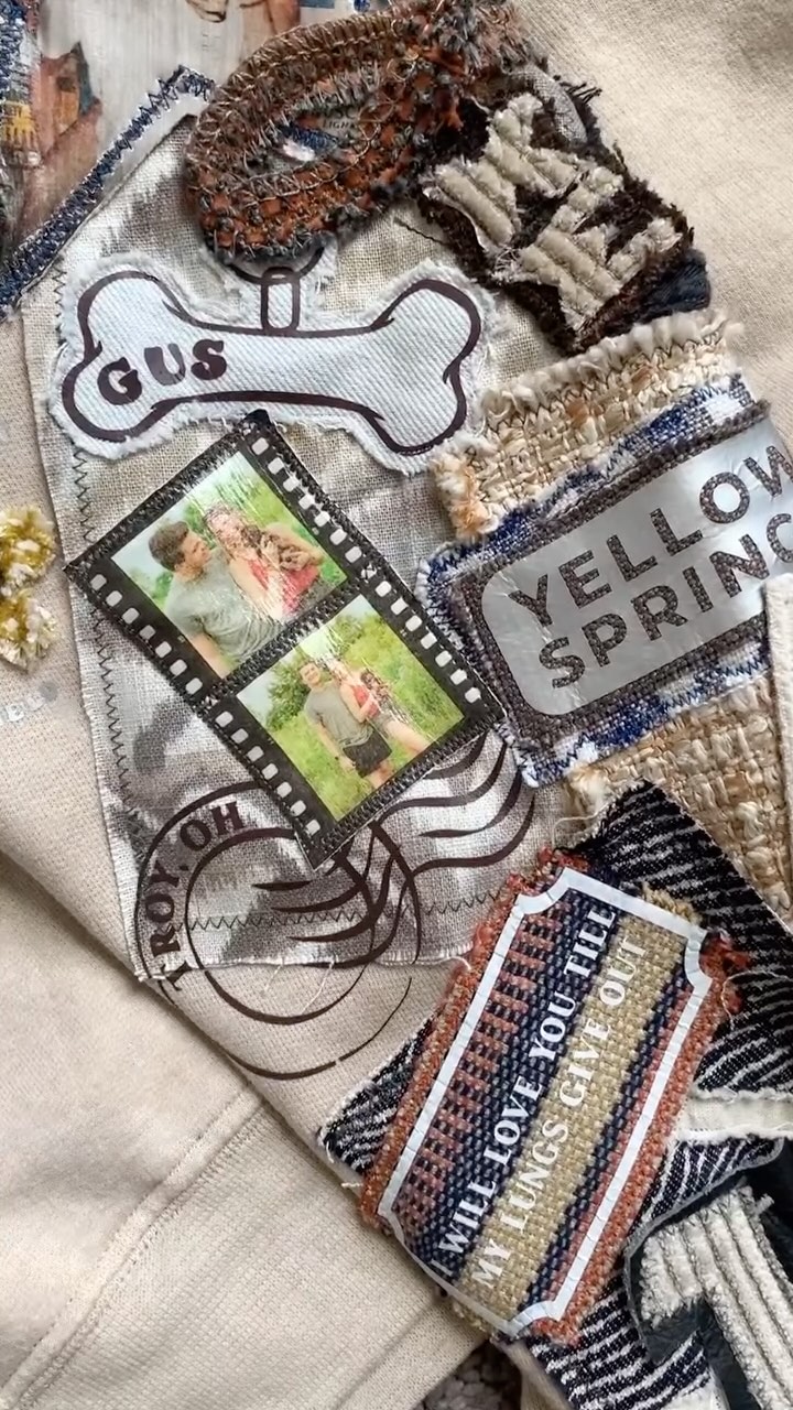 Crafted with love for my favorite person @aliciadunningg 🤍 This sweatshirt is stitched with moments from lish and nick’s beautiful love story. Honored to be part of their journey and the bright future ahead. 25 days until forever 💍✨