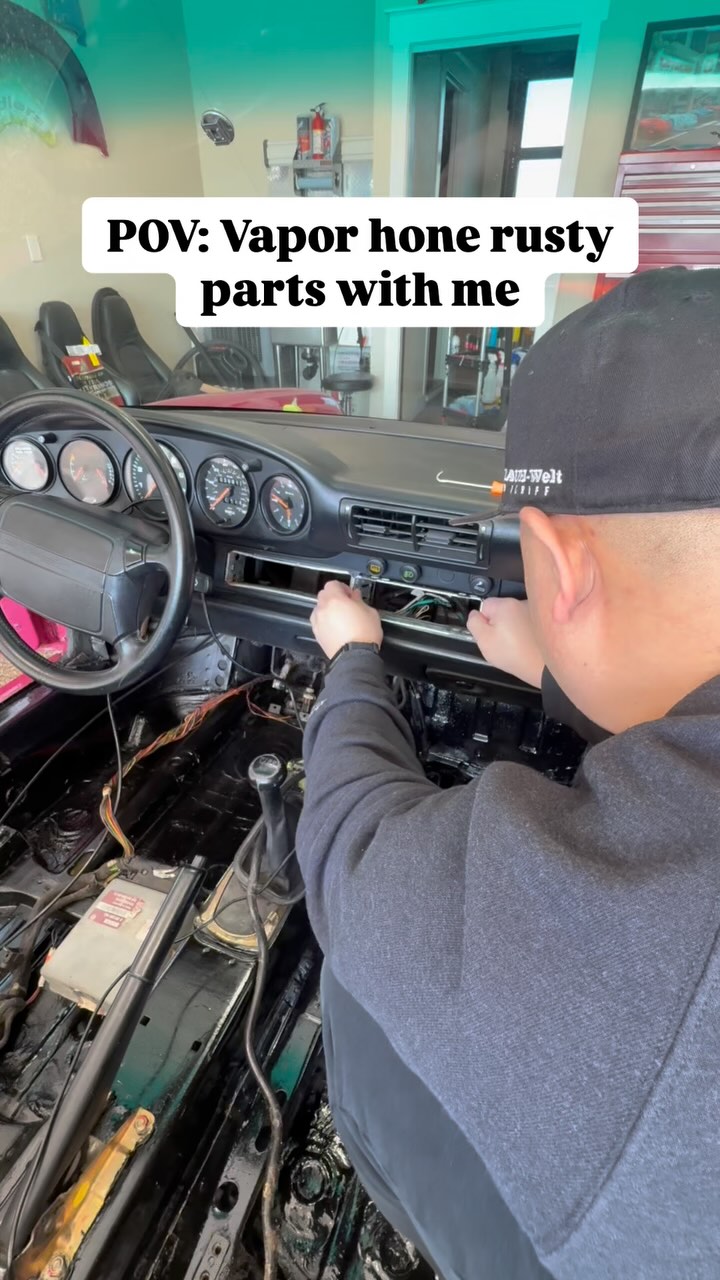 Everyday getting one step closer. Restoring old cars have so many pieces to address and every time I work on something I find 5 more things to add to my list. For now I’m going to see if i can lighten the weight of the car but if there is too much road noise I’ll come back and install sound deadening. All this is part of reinstalling the interior.
#porsche #rwb964cab #964 #911 #levelupclassics #rwb #vaporhoningtechnologies