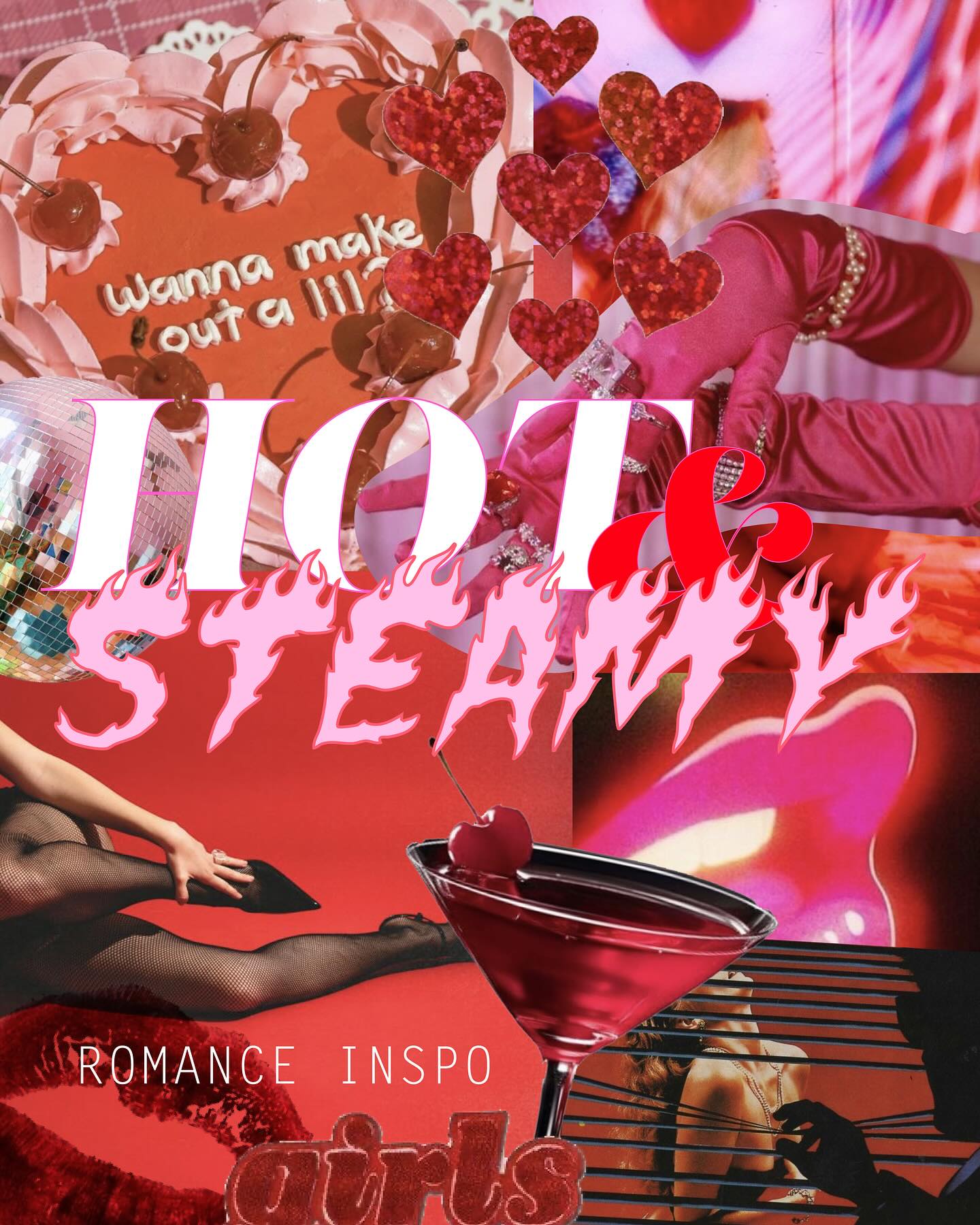 Turn up the heat! 🔥 Romance writers, get inspired with these sultry color palettes and steamy aesthetics.