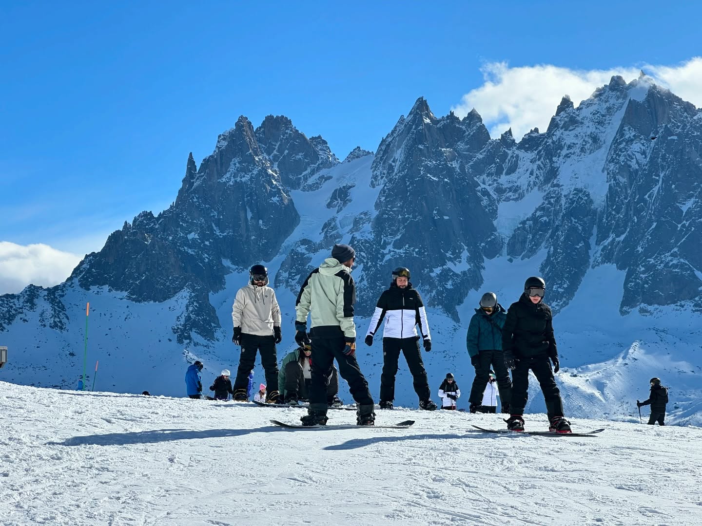 Learning, teaching, snowboarding, no skiing….