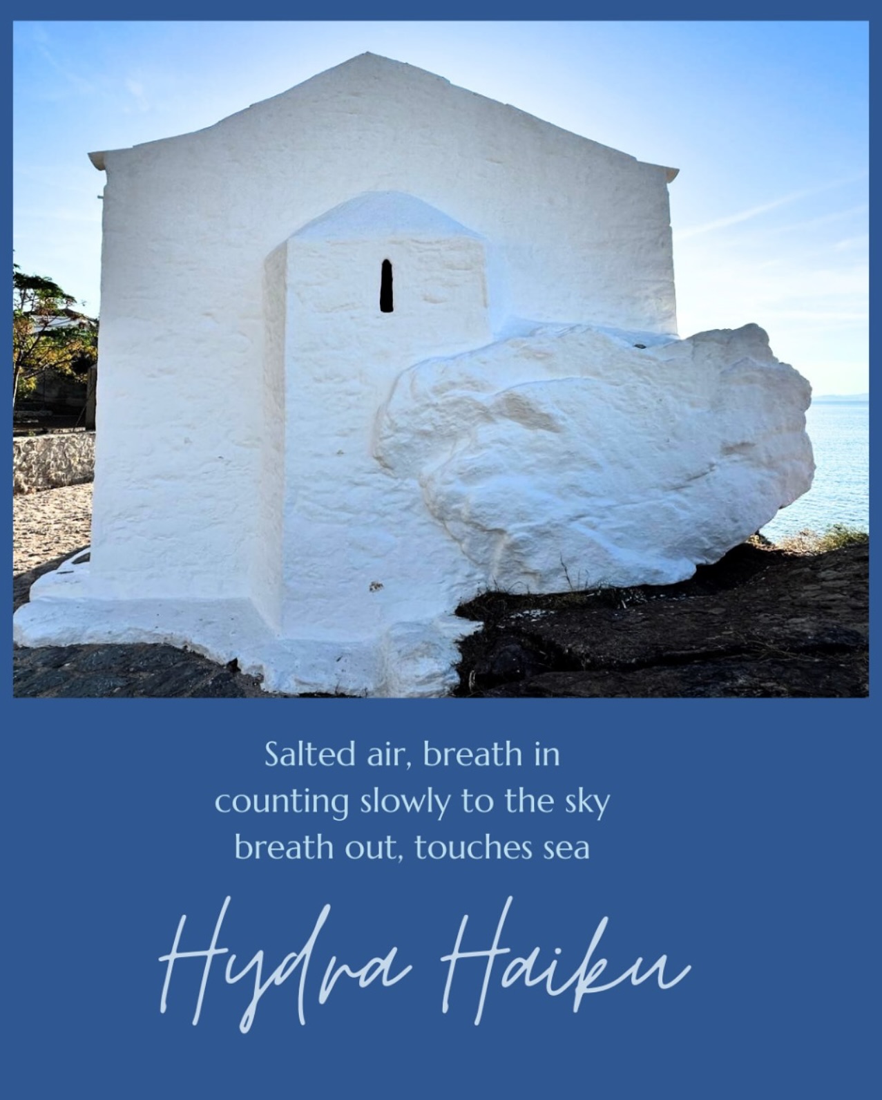 #hydrahaiku
#hydra #hydraisland #hydragreece #greekisland
#poem #poetry #writer #writersofinstagram #writingcommunity #retreat #writingretreat #artretreat #writingbythesea #writingbythesea_inhydra #paintingbythesea #paintingbythesea_inhydra