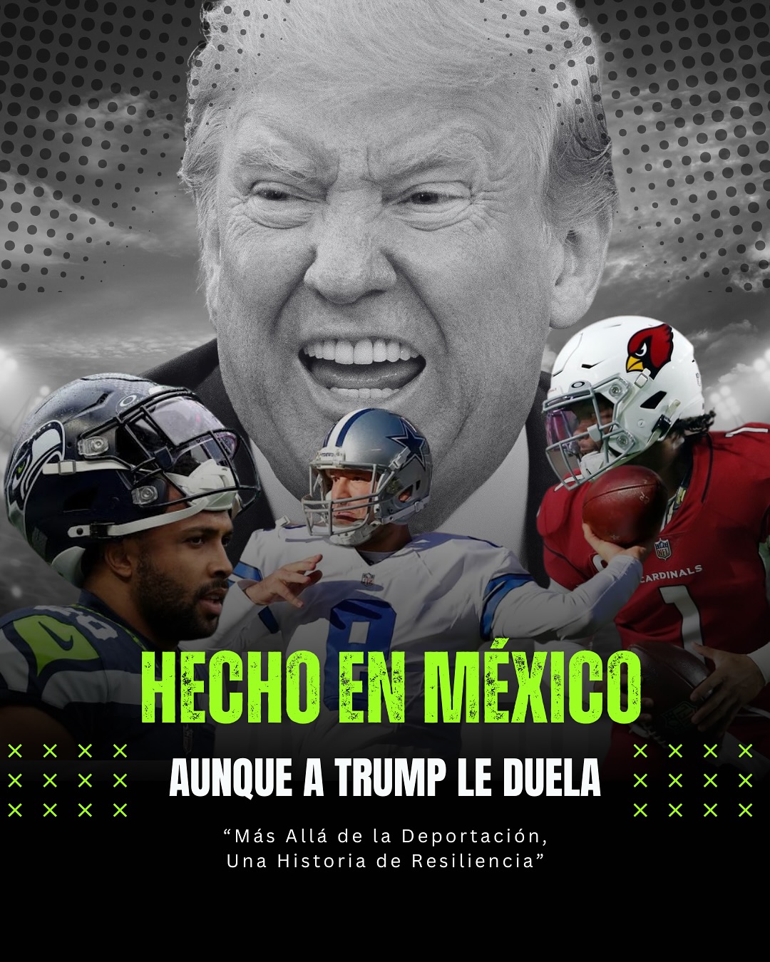 Y aunque le duela a Donald Trump la realidad es que la grandeza de Estados Unidos 🇺🇸 se forma en la rica mezcla de culturas y talentos incluso en la NFL.
.
.
.
.
#NFL #mexico #soyedomexa #politica