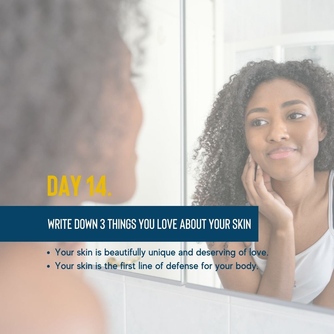 We often spend so much time looking at the things we don’t like about our skin or the things we want to change.
However, we don’t spend nearly as much time on the things that are beautifully unique to each of us and the bigger role our skin plays in our lives.
Your skin is the first line of defense against bacteria and viruses that can make you sick. Your skin supports and protects all other organs in your body and plays a role in maintaining the immune system. When exposed to UV rays, the skin produces Vitamin D, an essential vitamin for healthy skin. These are just to name a few!
Take some time today thanking your skin for all it does. Write down three things you love about your skin and keep this near as positive reinforcement every time you look in the mirror.
Your skin is worth loving no matter what!
#loveyourskinchallenge #healthyskin #selflove #nycesthetician #brooklynesthetician #nycacneexpert #acnetreatments #correctiveskincare #blackesthetician