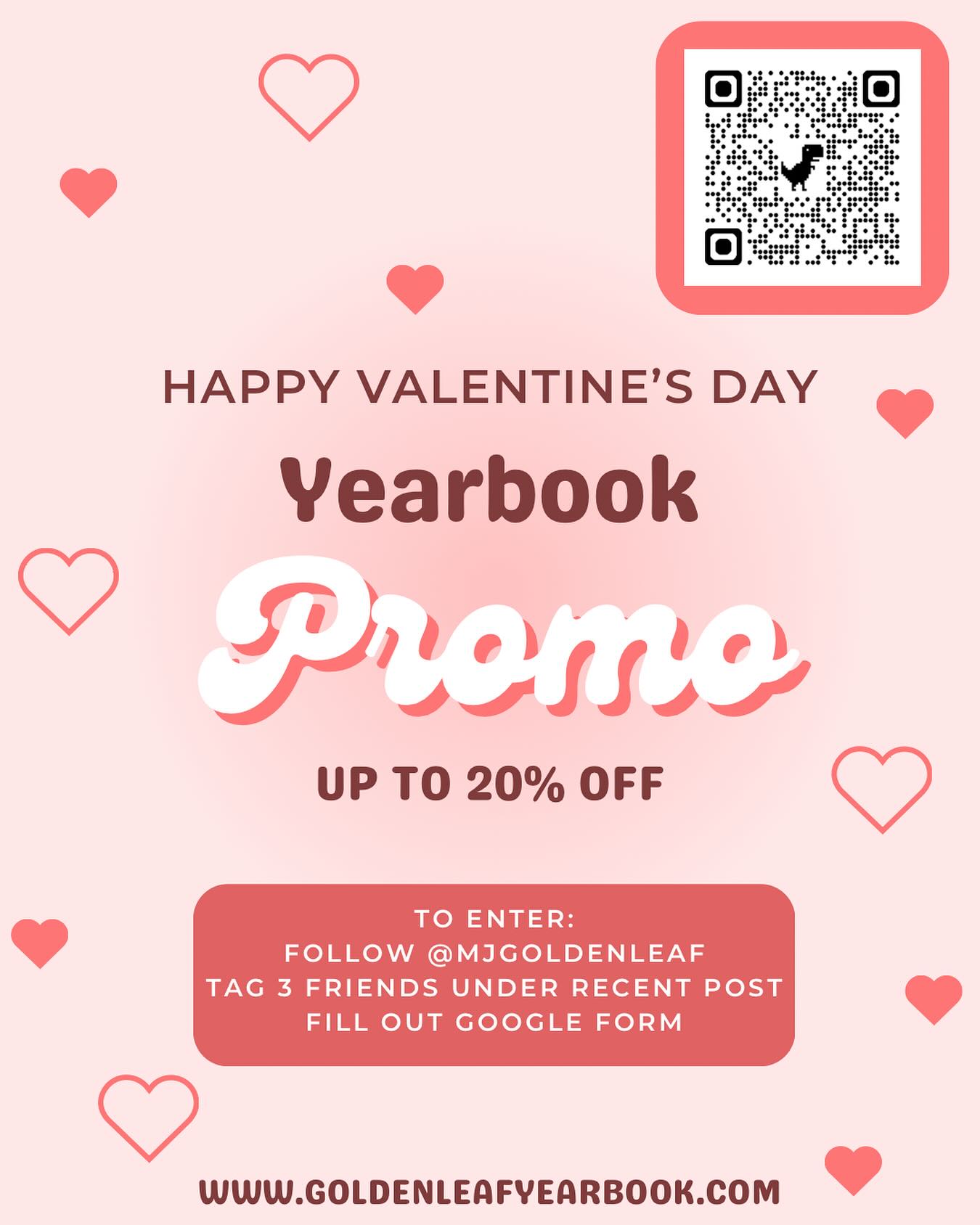 A gift for all our lovers out there! Make sure you buy your yearbook before the sale ends ๐