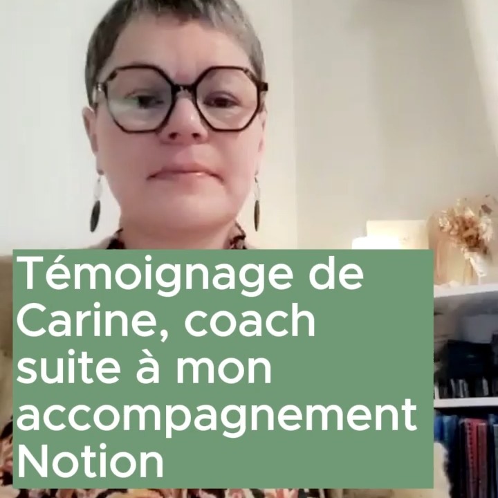 Merci à Carine pour son témoignage. 🙏
Carine est coach et consultante en Bilan de compétences et elle a suivi mon accompagnement Notion. 🚀
Quand nous avons échangé ensemble la première fois, Carine me disait que pour passer une marche dans son activité de coach, elle avait besoin de structure. Elle en avait partout et elle rêvait d'un outil qui permet de tous centraliser sur la partie administrative et aussi client. 💭
"Je me perds dans mes dossiers car j'en ai à droite et à gauche." 😌
Elle a suivi mon accompagnement de 2 fois 2 heures espacé de 3 semaines pour prendre en main Notion et créer un espace de travail qui correspond à ses besoins et ses attentes.
Aujourd'hui, elle le dit elle-même : "J'ai gagné en productivité et efficacité !" 😀
Découvrez l'ensemble de son témoignage en vidéo pour mieux comprendre l'avant et l'après pour son activité professionnelle.
Vous aussi, vous vous sentez perdu par rapport à tous vos dossiers ? vous perdez du temps car vous en avez partout ?
📌 Prêt(e) à simplifier votre gestion et à retrouver de la sérénité ?
Contactez-moi pour un 1er rdv d'échange pour voir si ma nouvelle offre est faite pour vous :
✨“Mes premiers pas sur Notion en tant que coach” : Un accompagnement en 2 séances (2h + 1h) espacées de 3 semaines pour structurer un espace Notion qui vous ressemble à 100%.
💬 Mettez en commentaire "Je veux faire mes premiers pas sur Notion" et je vous enverrai un accès à la page Notion que j’ai créée pour vous aider à démarrer (ouvrir un compte, créer sa 1ère page, structurer sa to-do list).
-------------------------------
Je suis Pauline, slowpreneuse et j'❤️ impulser des changements 🚀
J’accompagne les dirigeant·es vers un meilleur équilibre pro / perso et un mode de vie plus SLOW 🌱
#slowpreneur #premierpas #jefaismonpremierpas #lorouxbottereau #vignoblenantais #notion #formationnotion #accompagnementnotion #notioncoach #coaching44 #bilandecompetences #optimisationprocessus #gaindetemps