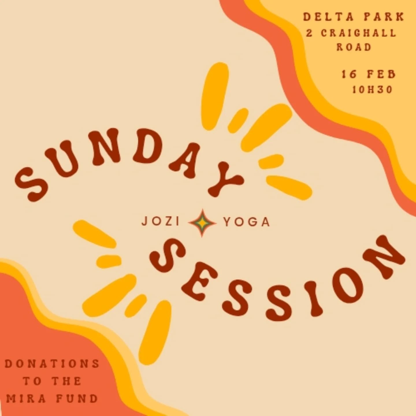 🧘♂️ JOZI YOGA 🧘♀️
It's our first Jozi Yoga Sunday Session, and this one is special. We pay homage to our friend Mira, who passed away suddenly in January.
The yoga class is free and open to everyone in the community.
Our only ask is that, if you have the means, a donation be made to the Mira Fund. All proceeds to the Mira Fund will be used to help those most intimately affected by Mira's passing.
Details for donations:
Bank: Investec Bank Limited
Branch code: 580105
Name: William Young
Acc : Savings account
Acc no: 50022758253
#moveformira #joziyoga #yogaforclimbers #yogaforhappiness
