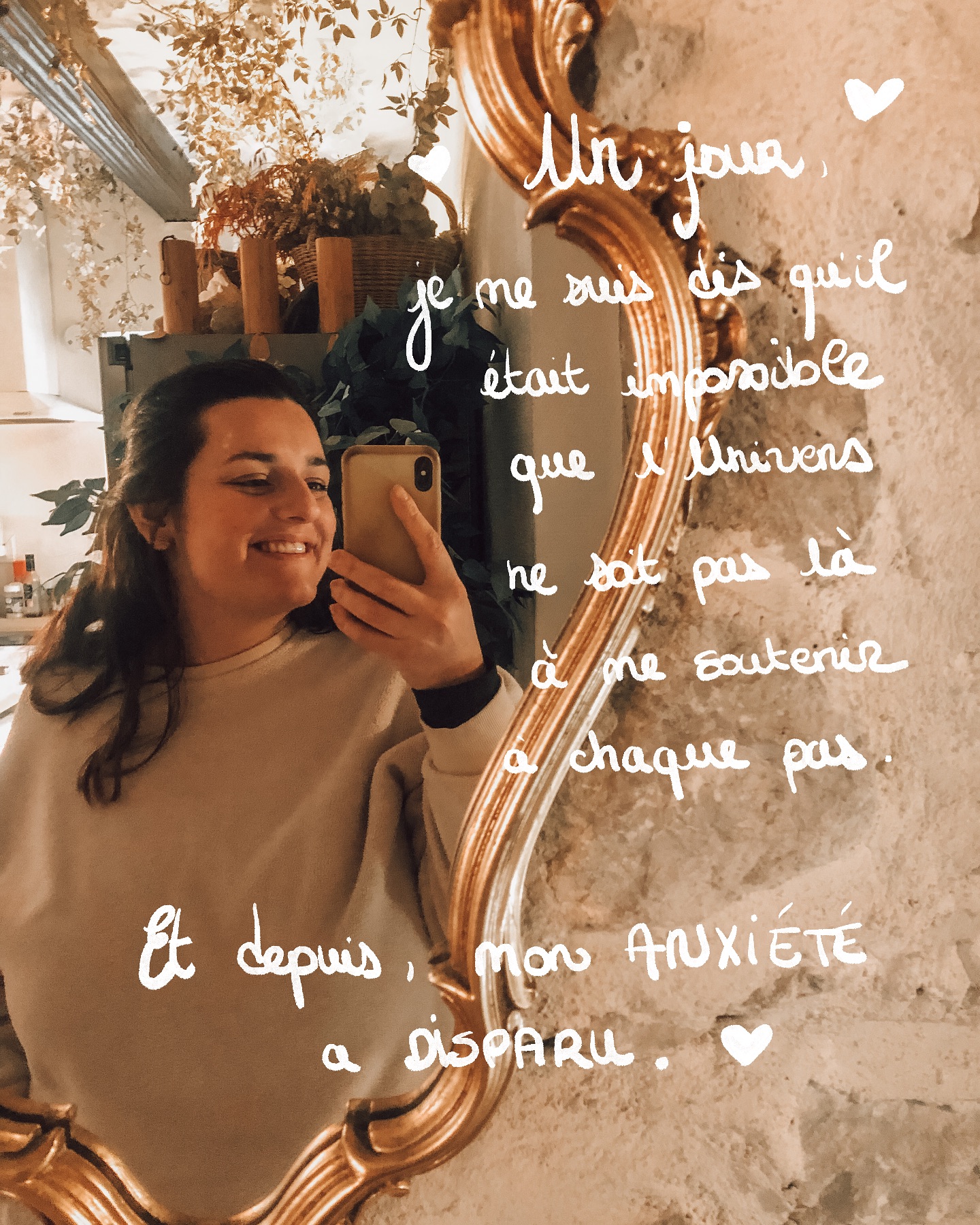 Est-ce que l’on pense que depuis le début il s’agissait seulement de me sentir soutenue et sur le bon chemin (pas en train de faire complément de la 💩 finalement) ?