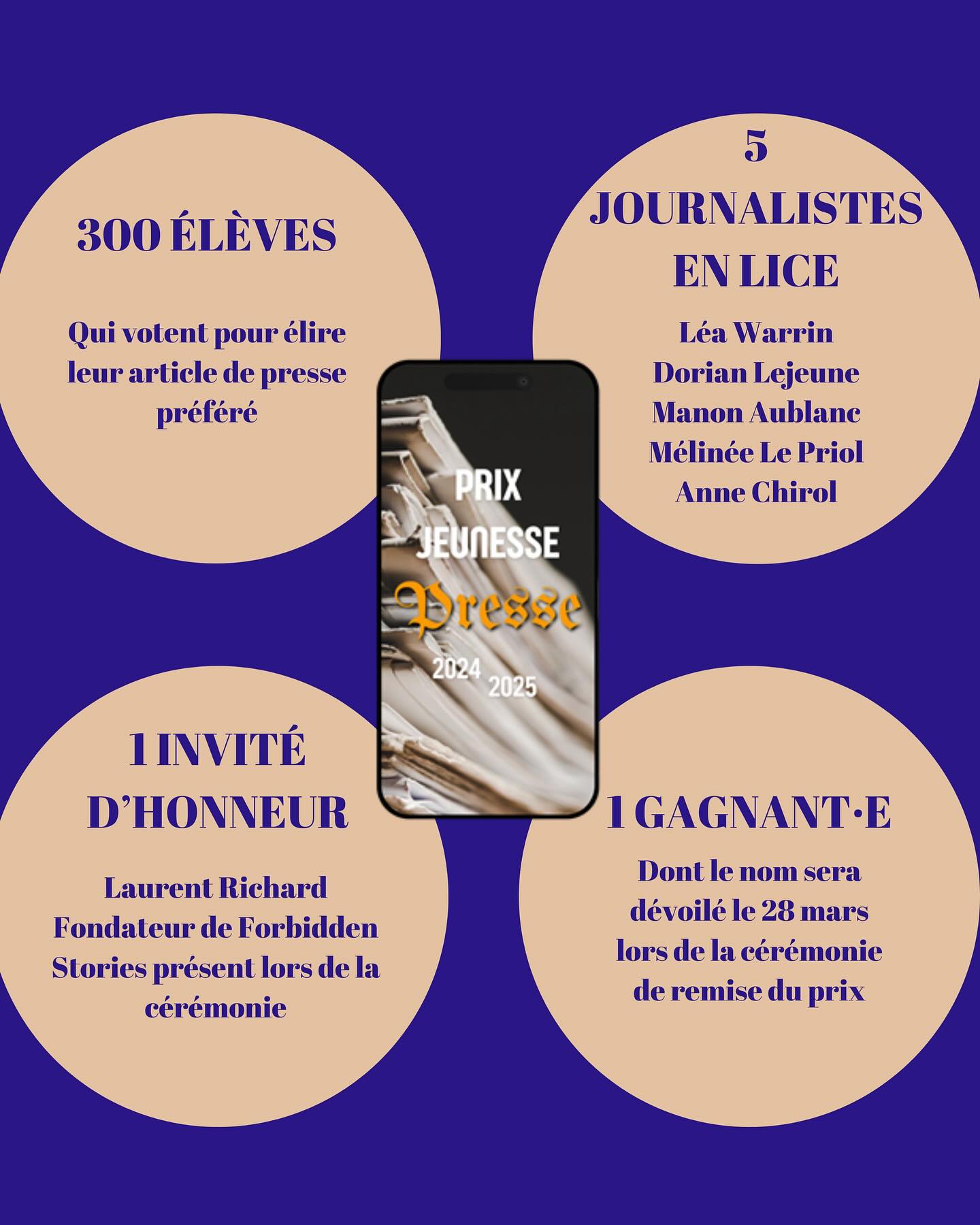 Le prix jeunesse de la presse édition 2024-2025, c'est reparti !
Pour le moment les élèves sont en train de découvrir, d'analyser, de décrypter et de noter les articles. L'annonce de la gagnante ou du gagnant aura lieu lors de la cérémonie de remise du prix organisée le mardi 25 mars au Château des rochers à Nogent.
Toutes les informations sont dans le carrousel ! Si vous souhaitez plus d'information, contactez Olivier Magnin (olivier.magnin@laligue60.fr)
#emi #journalisme #educpop #prix #presse
@pauline_riglet @mlalaubie @clemence_leleu_ @ligue_enseignement @laligue60 @villenogentsuroise @agglo.creilsudoise @fbdn_stories @laurentric @annechirol @leawarrin @liberationfr @ouestfrance @ouestfrance.normandie @leparisien @journal.lacroix @zorba40