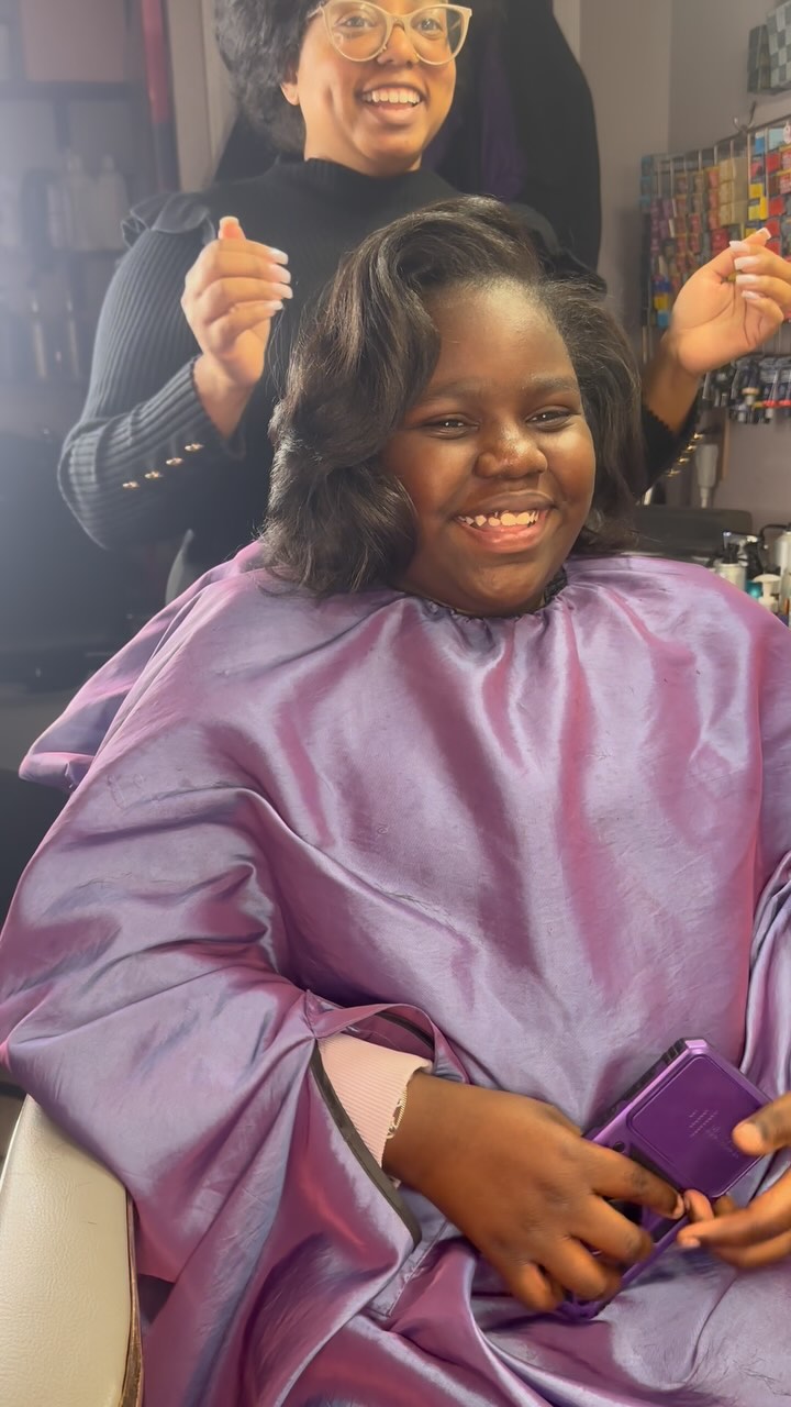Happy 9th birthday babygirl!
Here’s to Isabelle’s first luxury silk press. Steam treatment, and trim included, for a memorable experience.
#silkpress #houstonnaturalhairstylist #houstonhairstylist #silkpresshouston #naturalhair #houstonhair