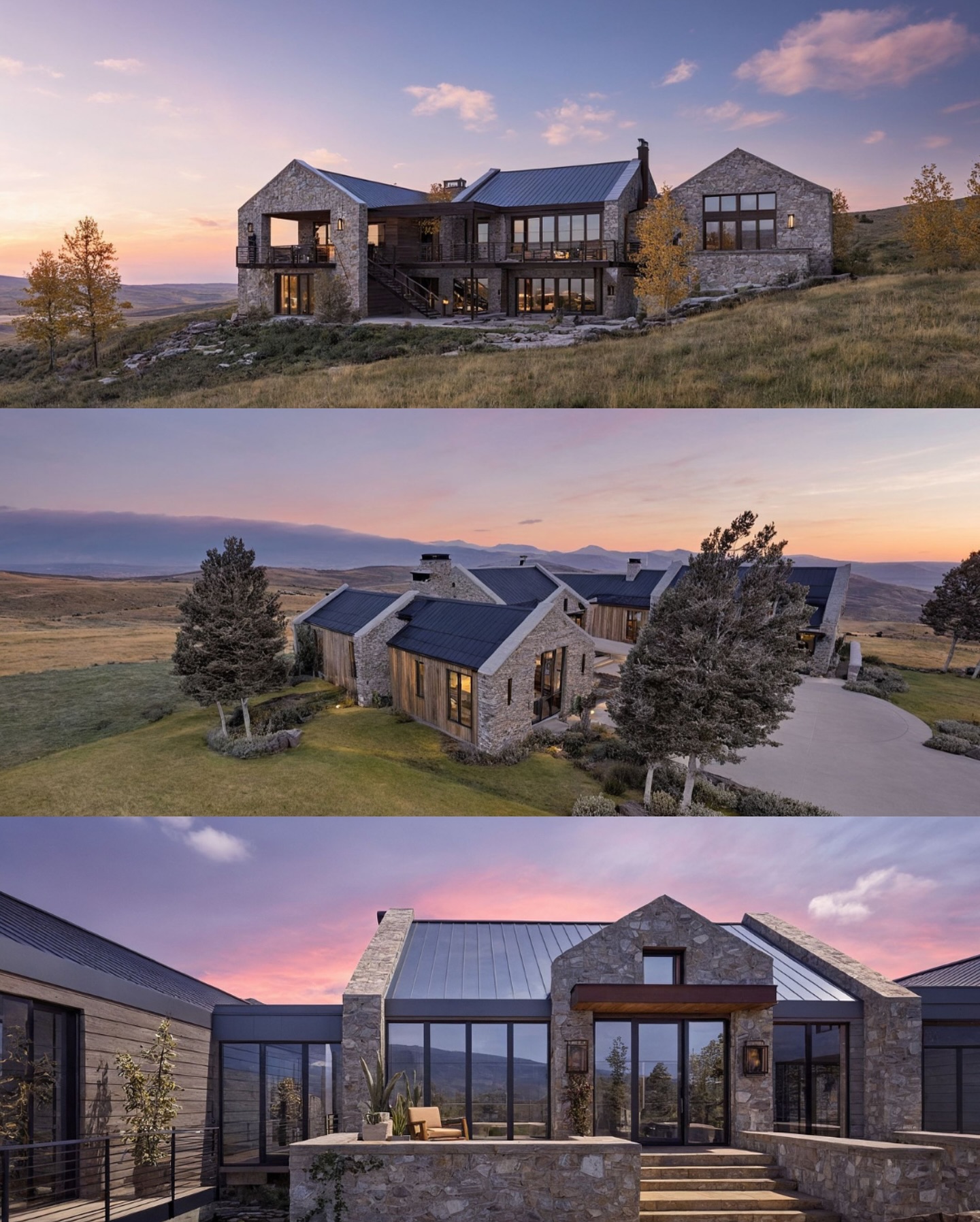 Would you escape to this retreat? ☀️🏔️ #modernmountainhome #architecturaldesign #luxurydesign #designinspo #mountainliving #architecturelovers